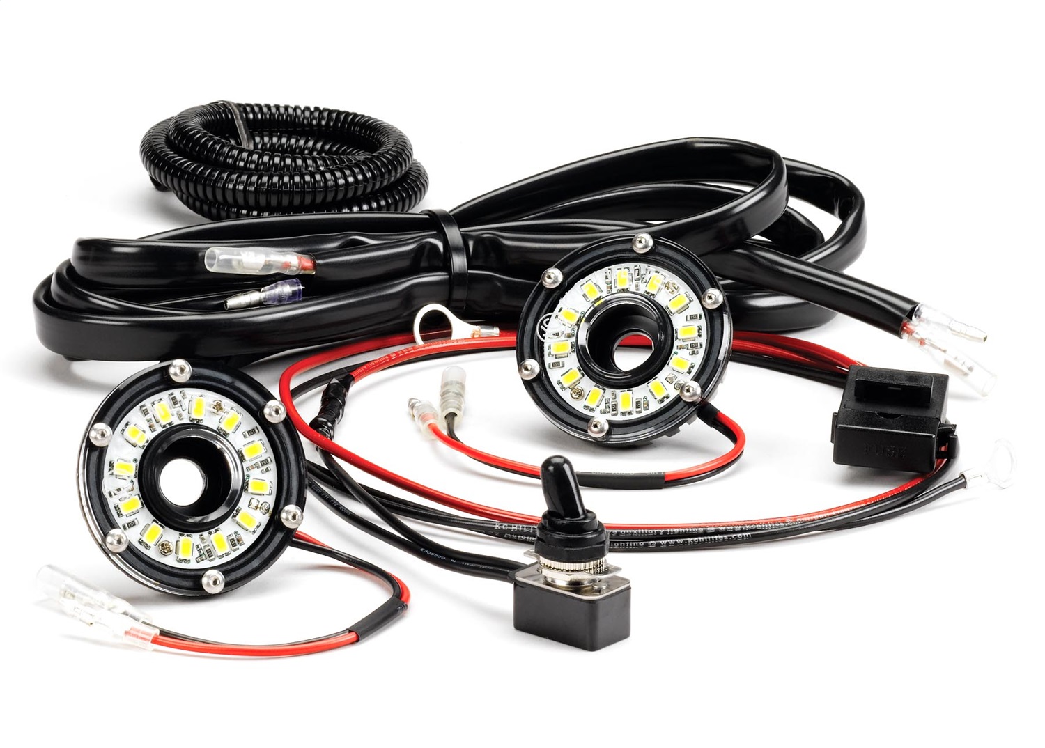 KC HiLites 355 Under Hood Cyclone LED Light Kit Under Hood Cyclone LED Light Kit; 2 Light LED;