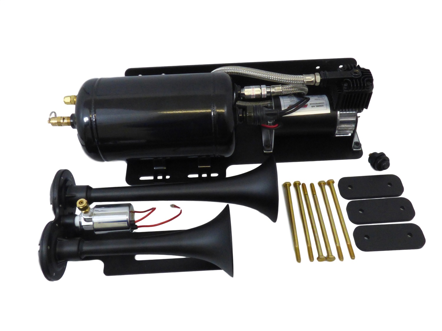 Kleinn Air Horns Kleinn Air Horns JEEPKIT-1 Trail Blaster; Dual Air Horn Kit Fits Wrangler (JK)
