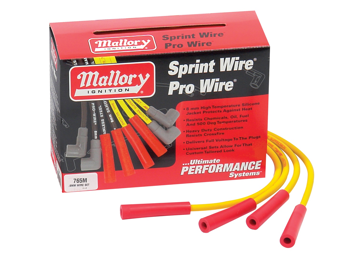 Mallory Mallory 765M Sprint Wire Universal Spark Plug Wire Kit