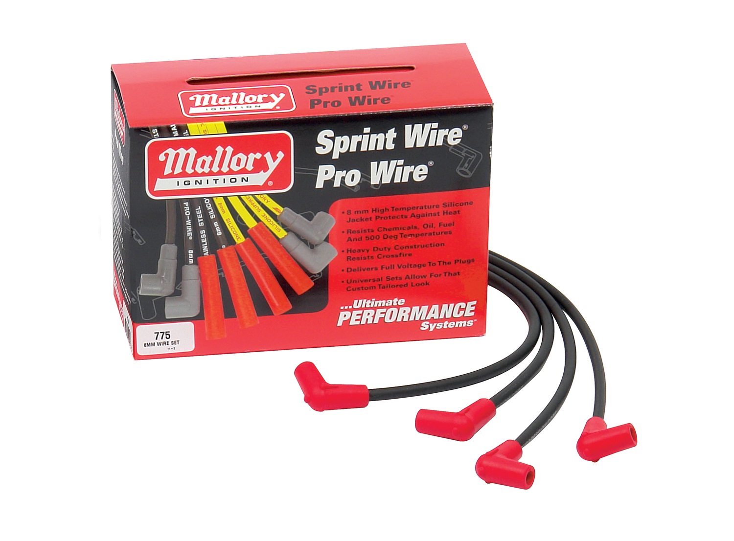 Mallory Mallory 775 Pro Wire Universal Spark Plug Wire Kit