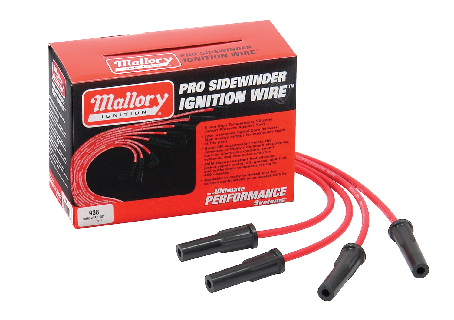 Mallory Mallory 938 Pro Sidewinder Spark Plug Wire Kit