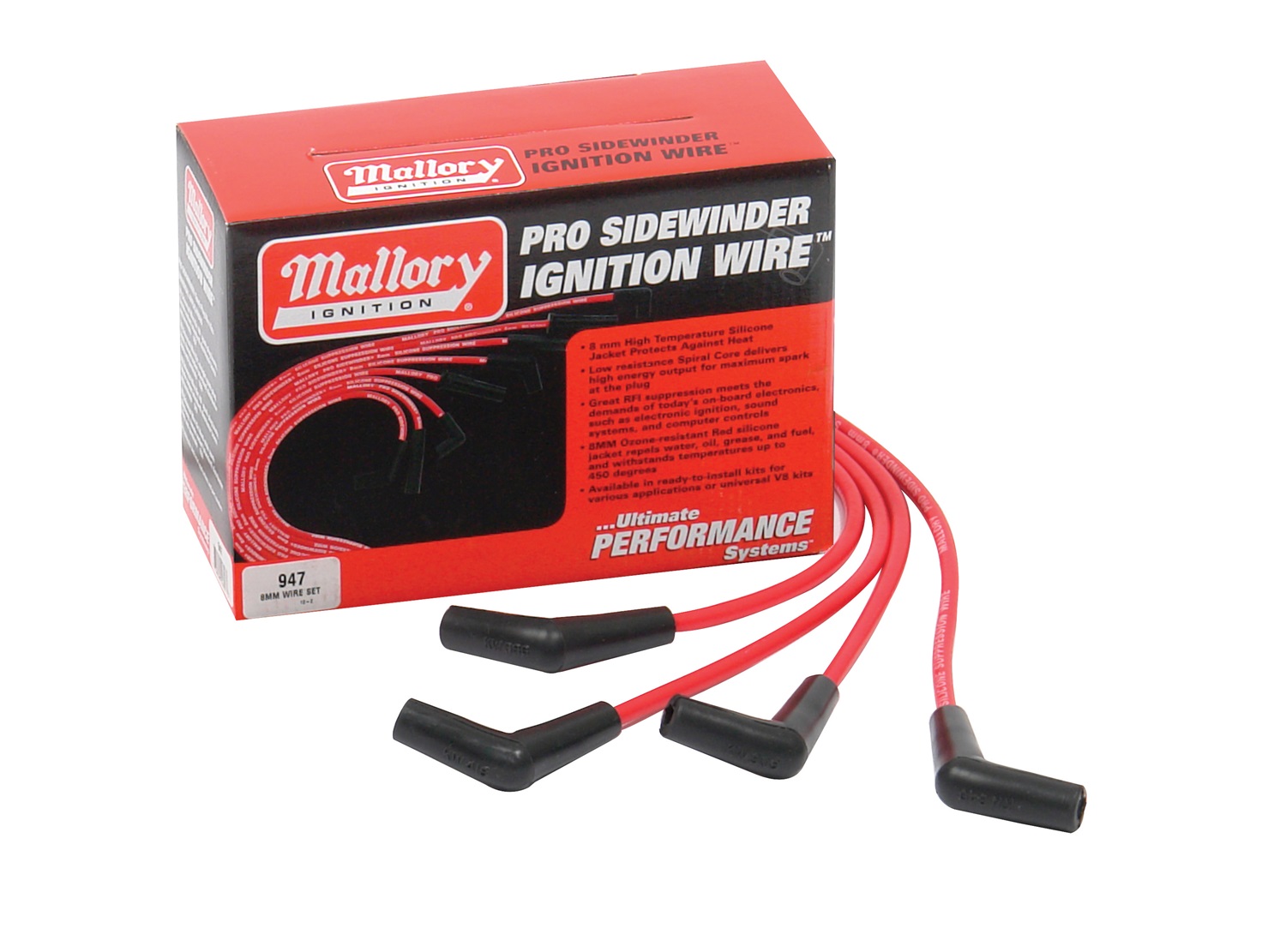 Mallory Mallory 947 Pro Sidewinder Spark Plug Wire Kit