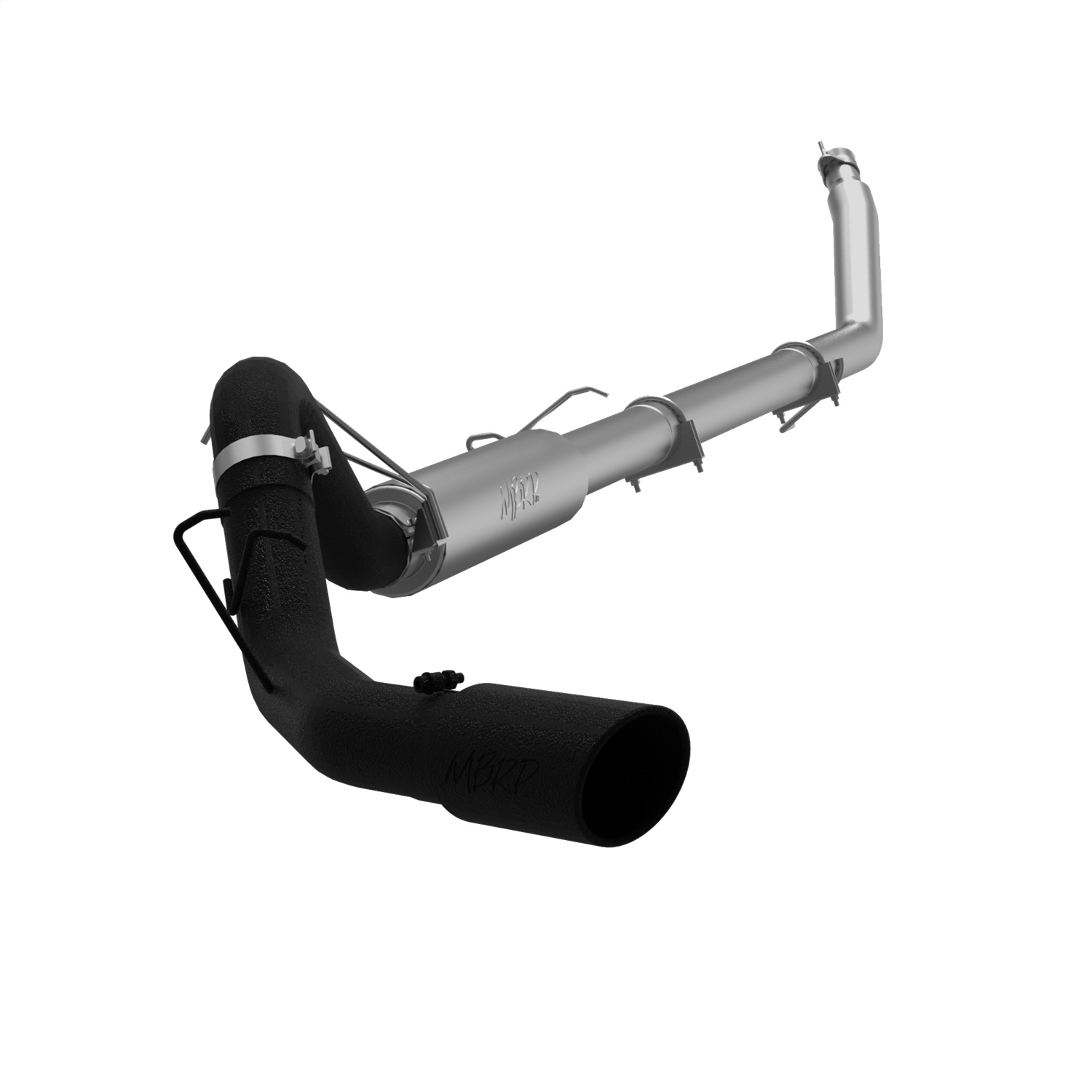 MBRP Exhaust MBRP Exhaust S6100BLK Black Series; Turbo Back Single Side Exhaust System