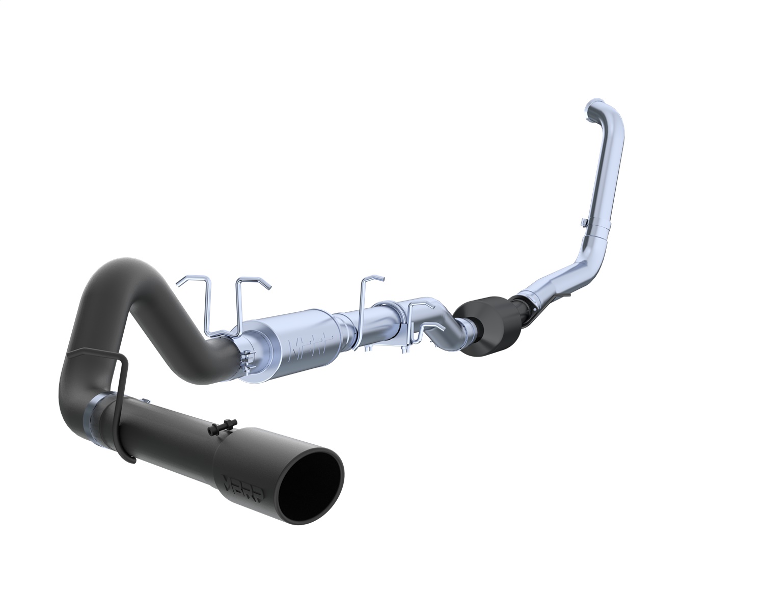 MBRP Exhaust MBRP Exhaust S6212BLK Black Series; Turbo Back Single Side Exhaust System
