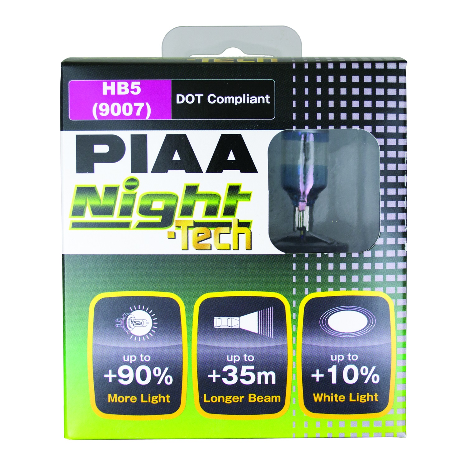 PIAA PIAA 10727 9007 Night-Tech; Replacement Bulb Fits 05-14 Frontier Juke SX4 Xterra