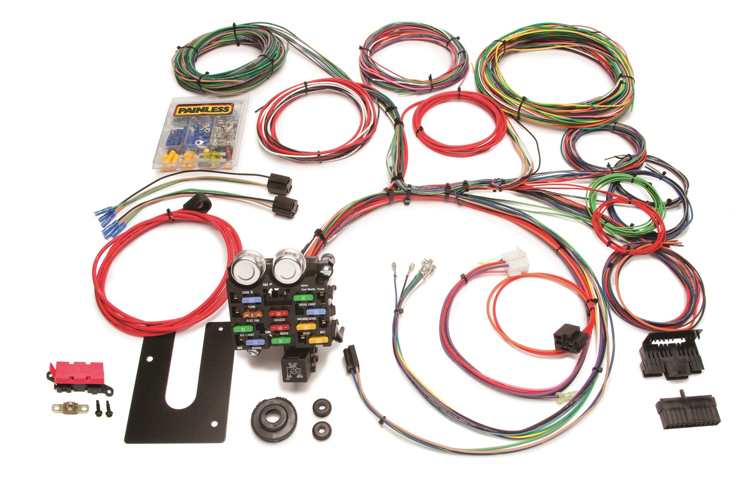Painless Wiring Painless Wiring 10103 21 Circuit Classic Customizable Pickup Chassis Harness