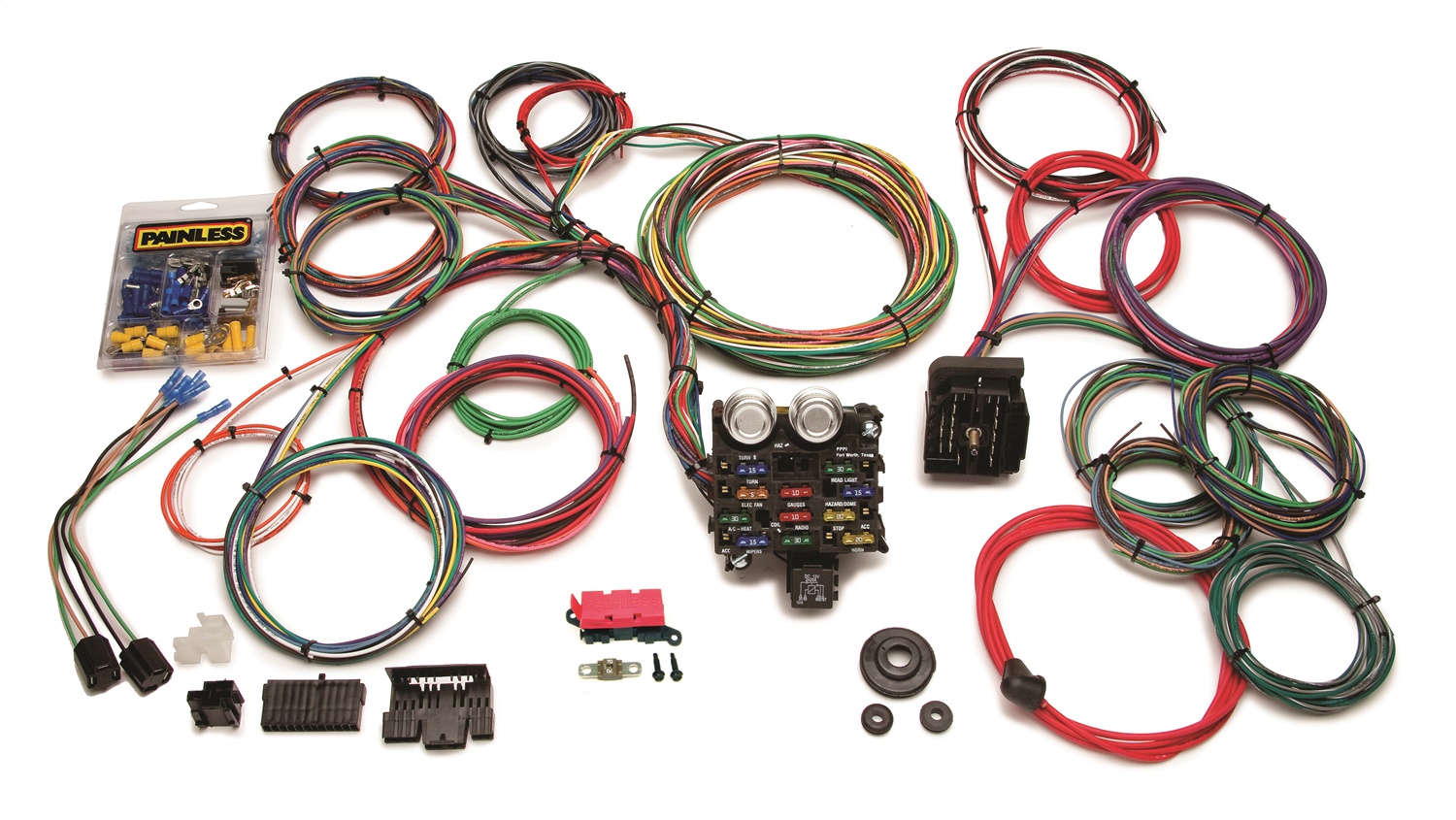 Painless Wiring Painless Wiring 20103 21 Circuit Classic Customizable Muscle Car Harness