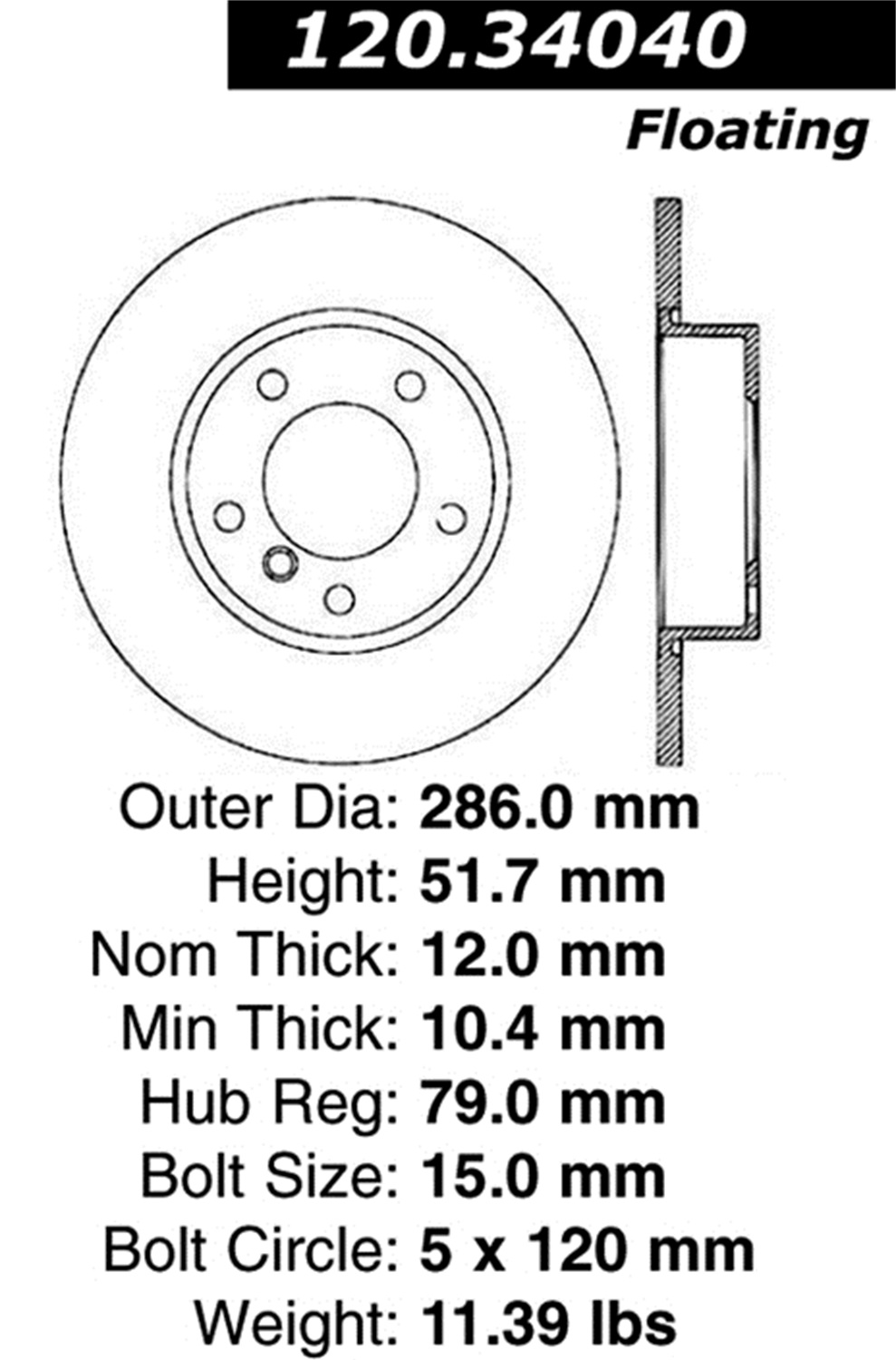 StopTech StopTech 128.34039R StopTech Sport Rotors Fits 95-02 M3 Z3