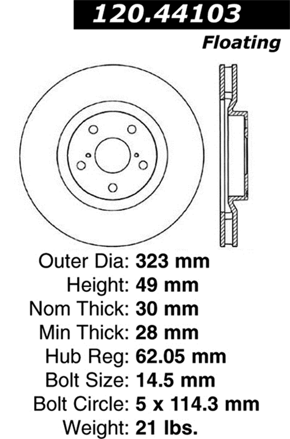 StopTech StopTech 128.44103L StopTech Sport Rotors Fits 93-98 Supra