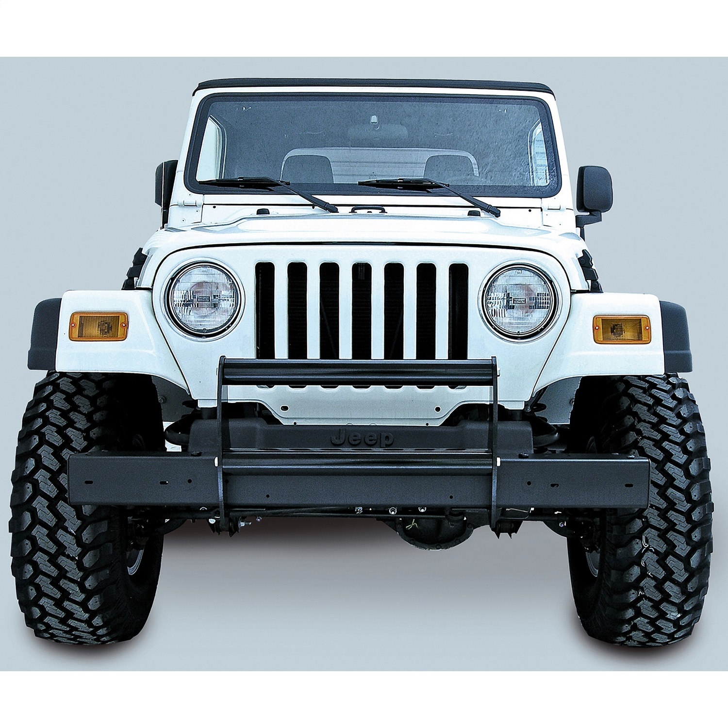 Rugged Ridge 11511.02 Grille Guard Fits 97-06 Wrangler (TJ) Grille Guard; Gloss Black;