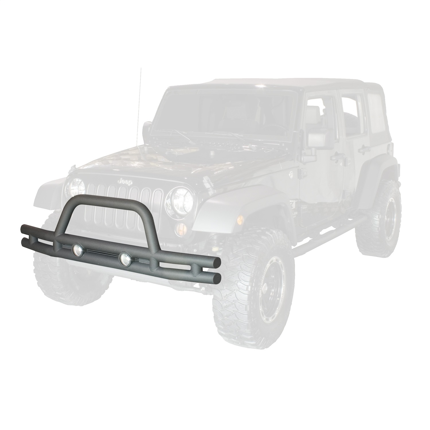 Rugged Ridge Rugged Ridge 11561.10 Front Tube Bumper Fits 07-13 Wrangler (JK)