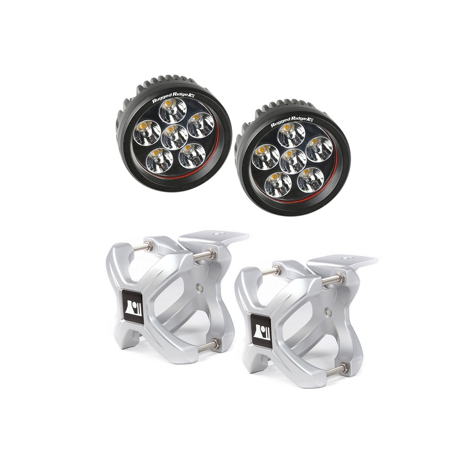 Rugged Ridge Rugged Ridge 15210.14 X-Clamp And LED Light Kit