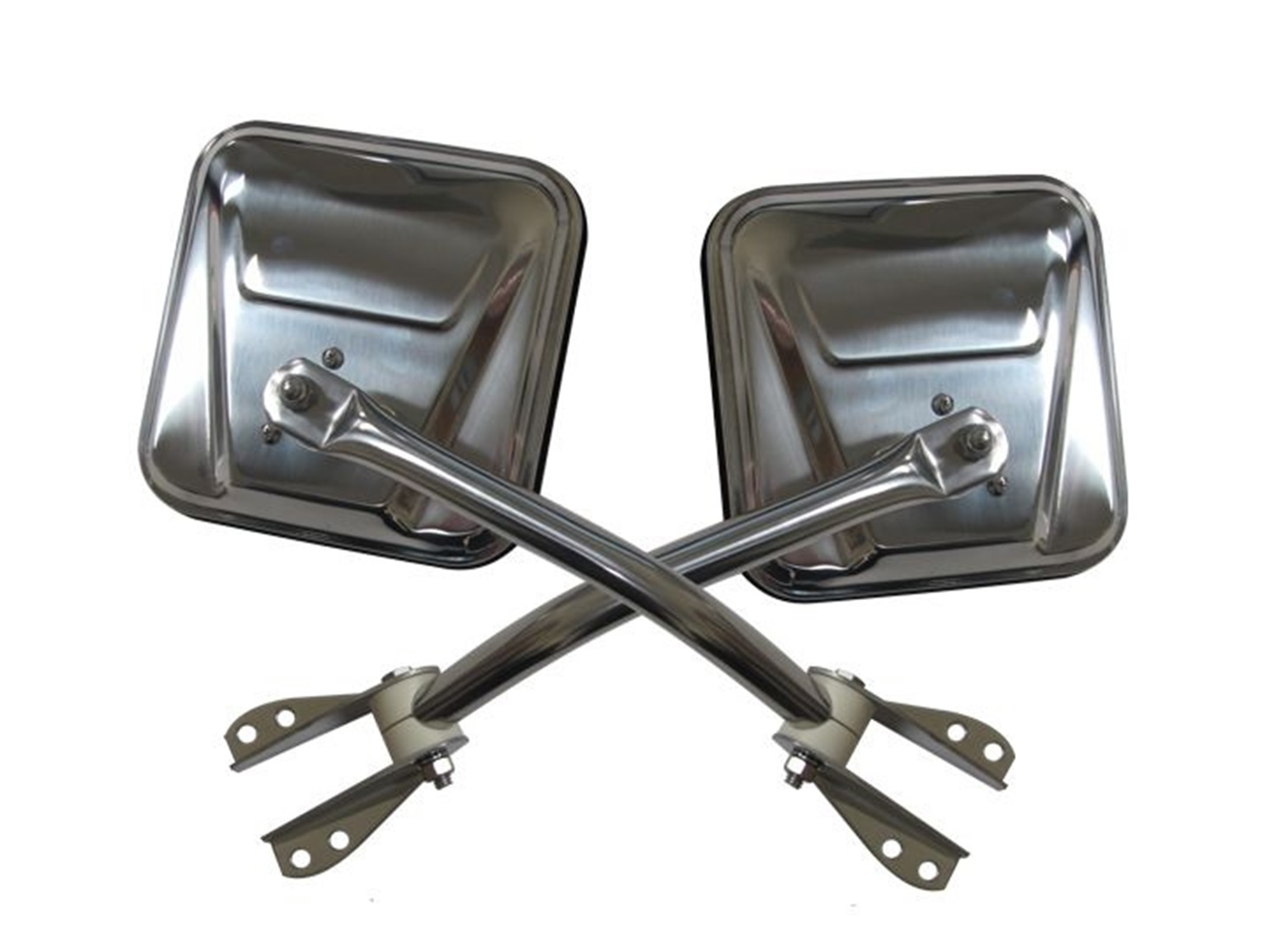 Rampage Rampage 7417 Side Mirror Kit Fits CJ-3B CJ3 CJ5 CJ5A CJ6 CJ6A CJ7 Scrambler