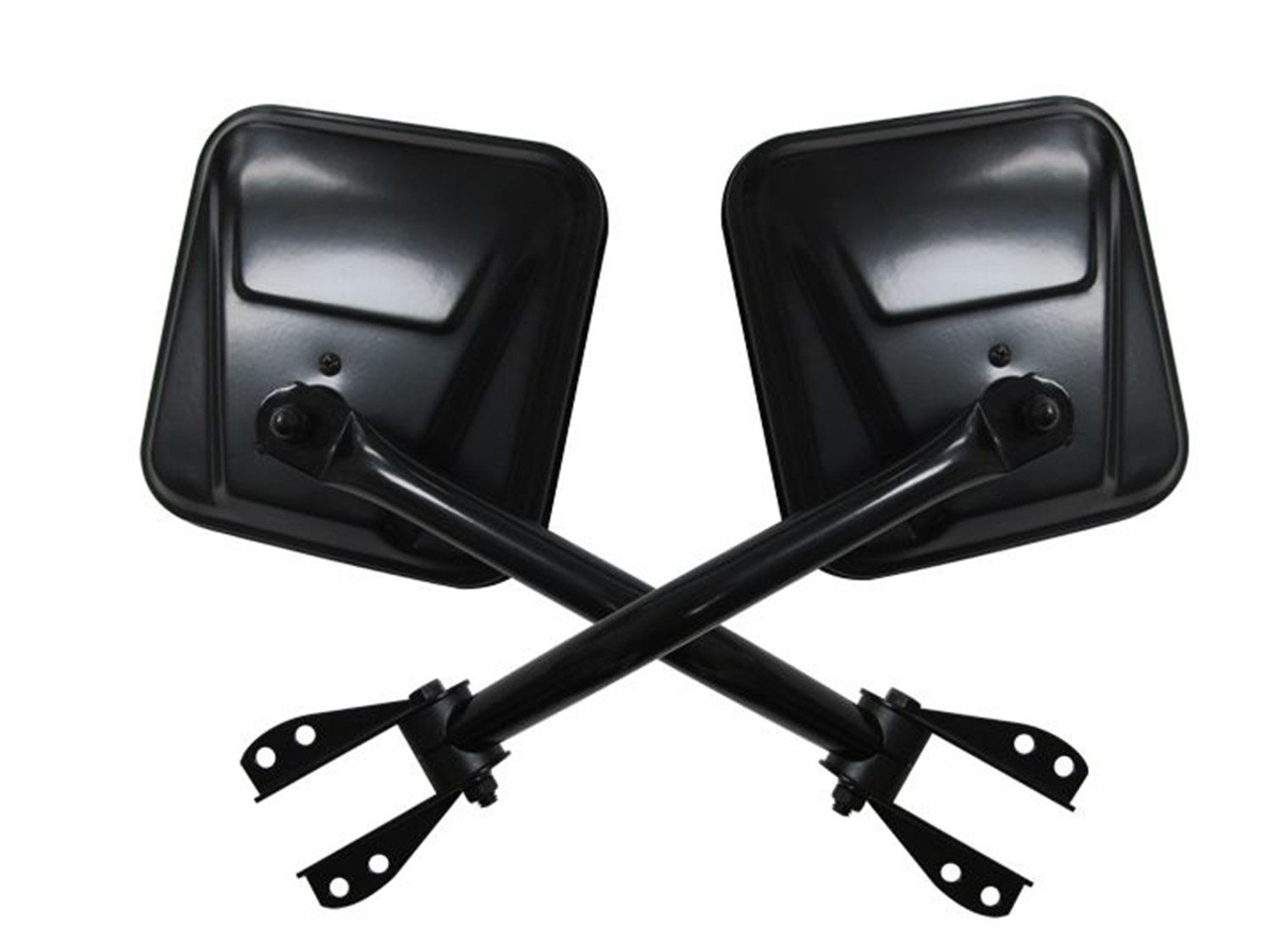 Rampage Rampage 7617 Side Mirror Kit Fits CJ-3B CJ3 CJ5 CJ5A CJ6 CJ6A CJ7 Scrambler