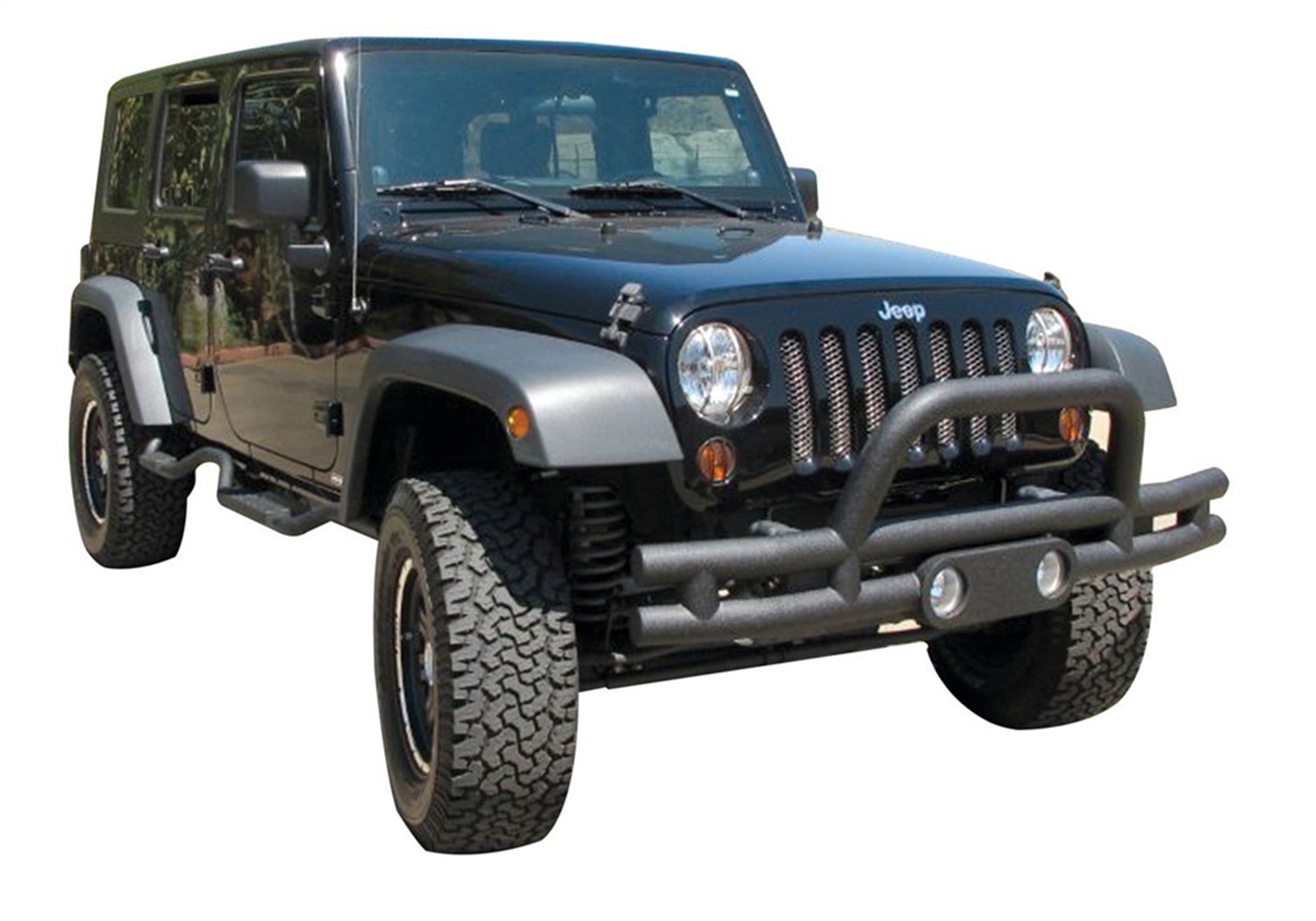 Rampage Rampage 88625 Front Double Tube Bumper Fits 07-15 Wrangler (JK)