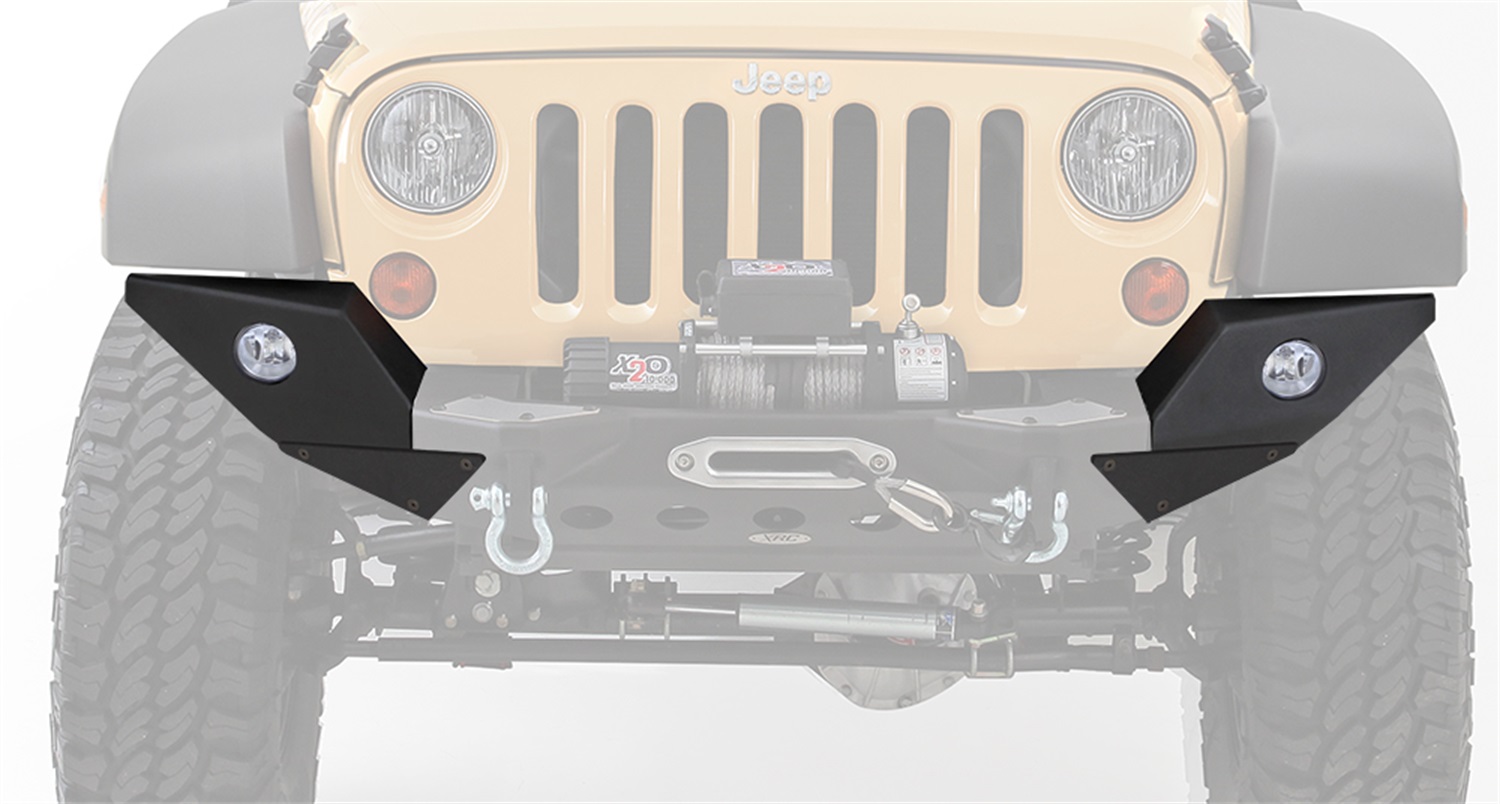 Smittybilt Smittybilt 76828 XRC M.OD. Bumper End Plates Fits 07-14 Wrangler (JK)