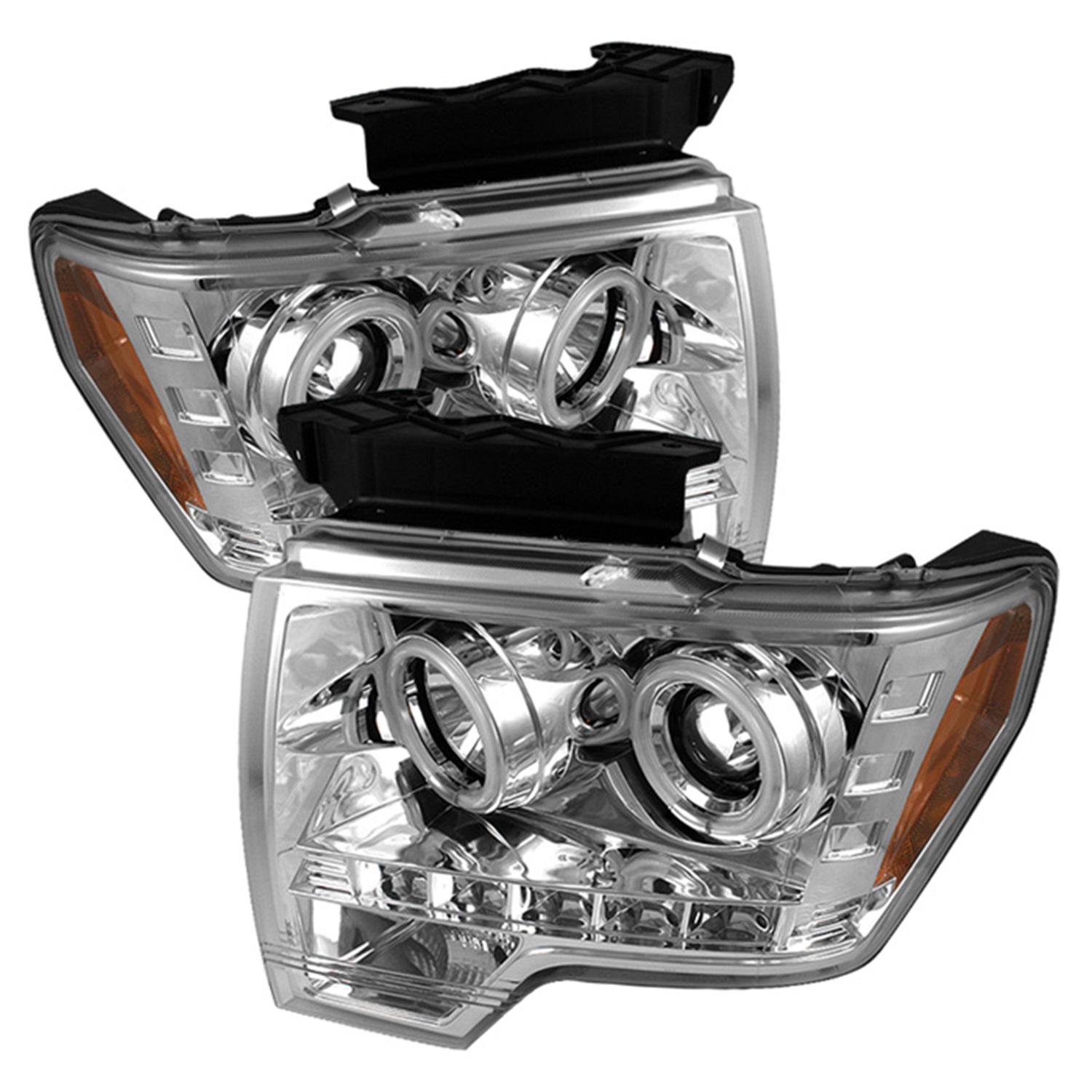 Spyder Auto Spyder Auto 5030115 CCFL LED Projector Headlights Fits 09-10 F-150