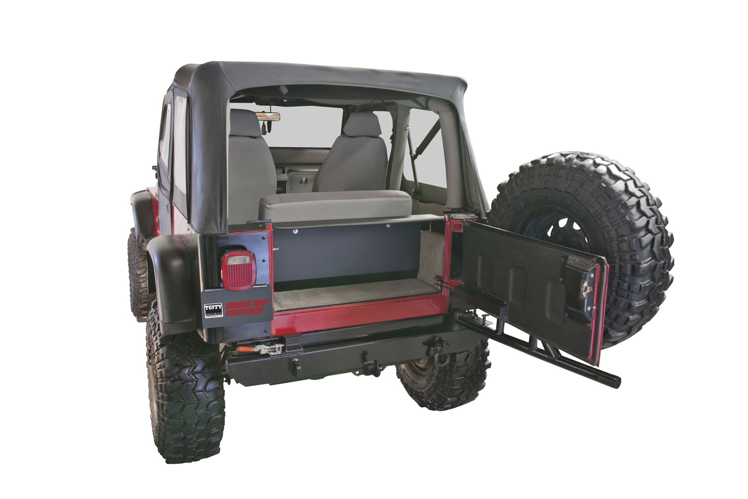 Tuffy Security Products Tuffy Security Products 297-01 Security Tailgate Enclosure Fits Wrangler (YJ)