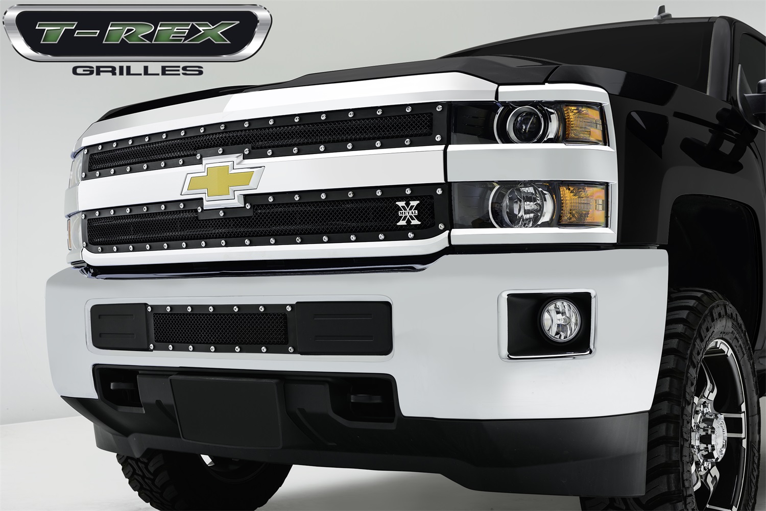 T-Rex Grilles T-Rex Grilles 6711221 X-Metal Series; Studded Mesh Grille Overlay