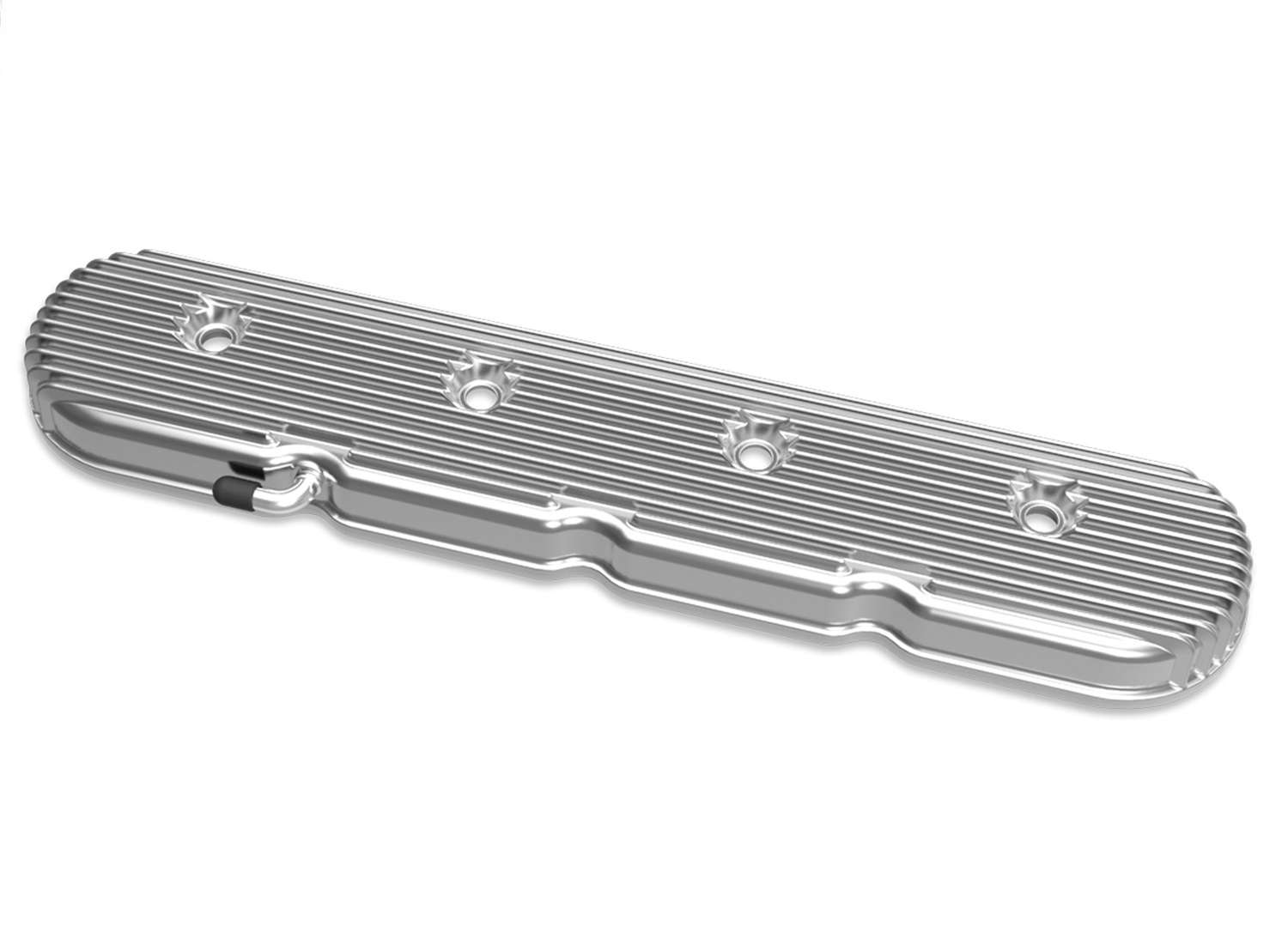 Holley Ls Valve Covers Vintage Finned Polished