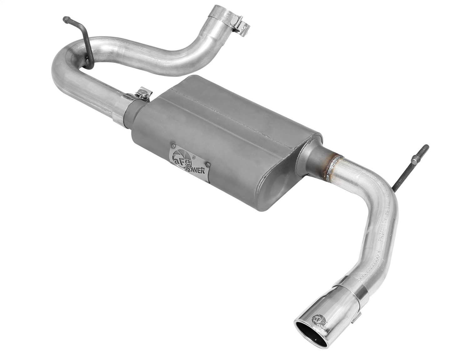 aFe 49-08047-P - Scorpion Axle-Back Exhaust System with Tip