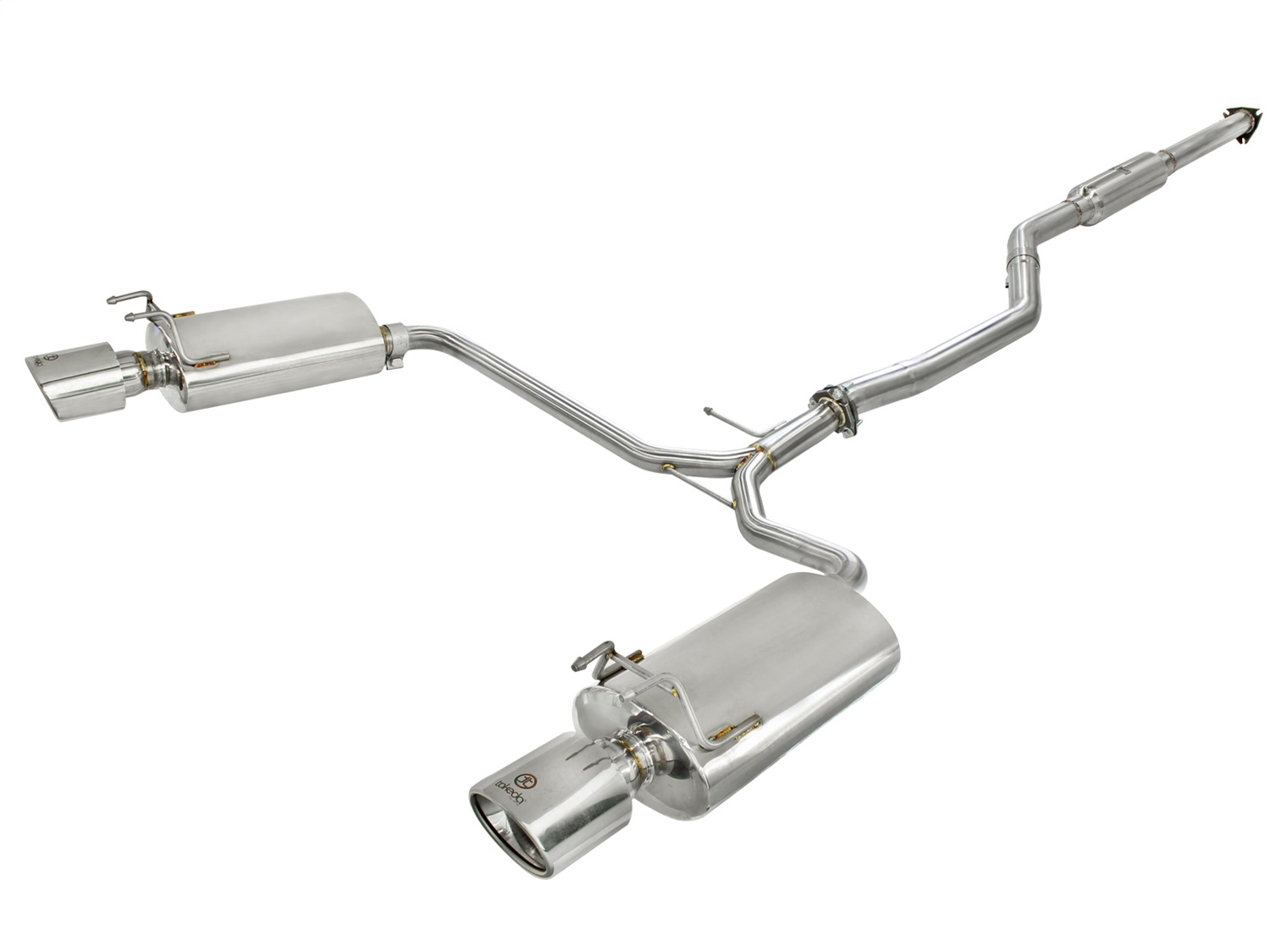 AFE 2-1/2in to 1-3/4in 304 Stainless Steel Cat-Back Exhaust System 49-36609