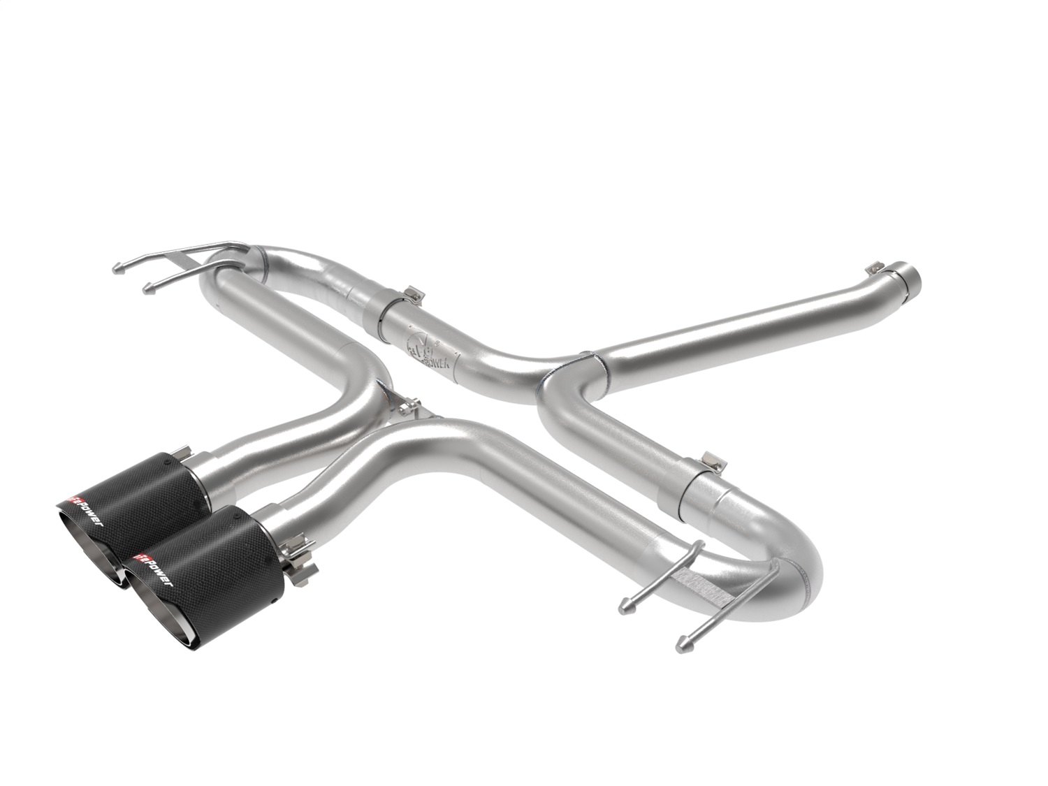 aFe 2-1/2in 304 SS Axle-Back Exhaust w/Carbon Tips Fit 17-20 Civic Sport L4-1.5