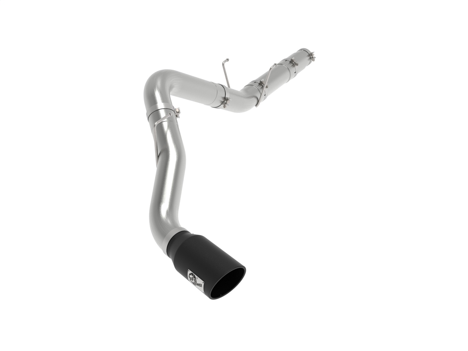 aFe 5in 409SS DPF-Back Exhaust System w/Black Tip Fit 19-20 Ram Diesel 6.7L