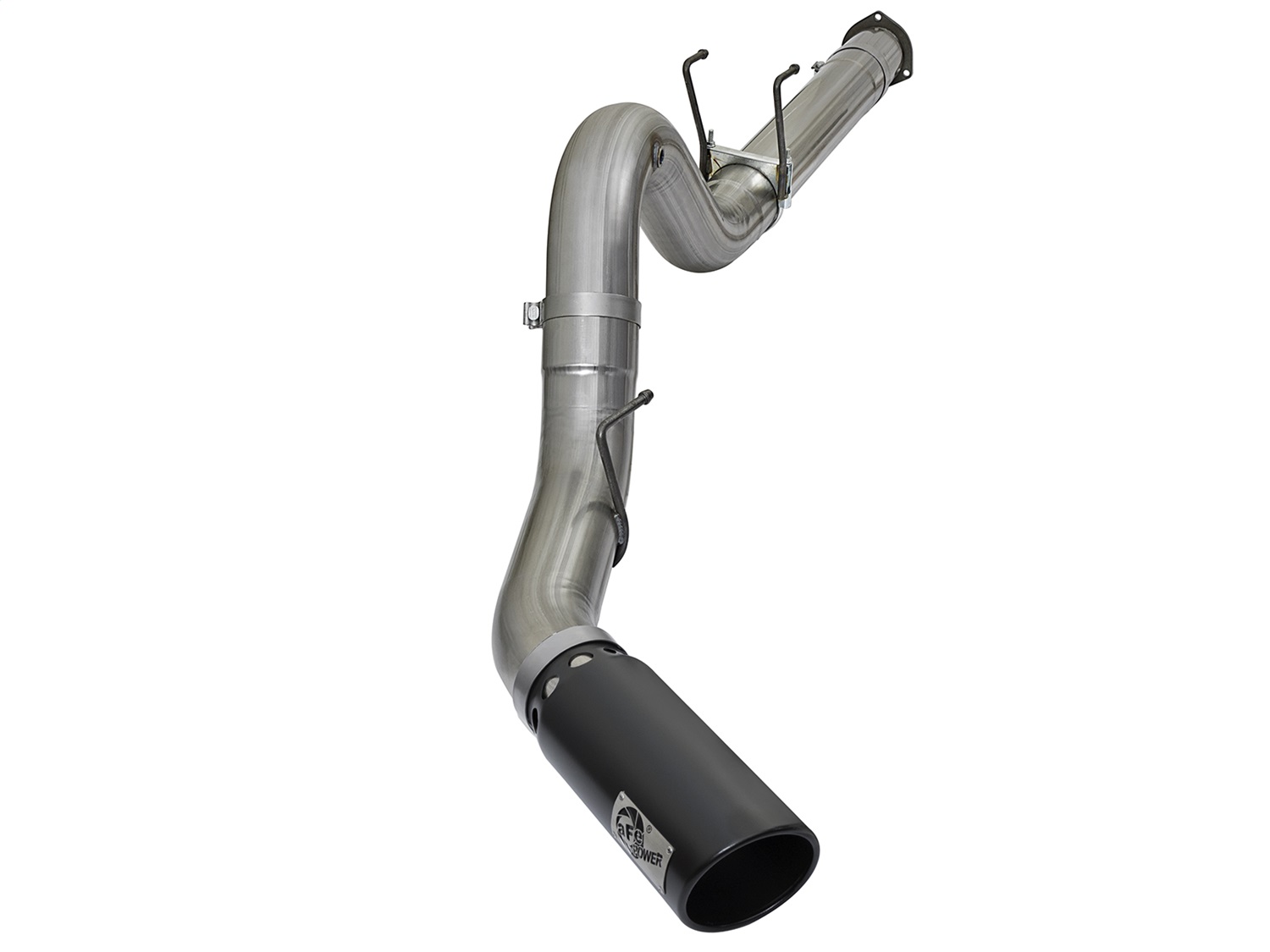 aFe Large Bore-HD 5in DPF Back 409SS Exhaust For 2017 Ford Diesel Trucks V8 6.7L