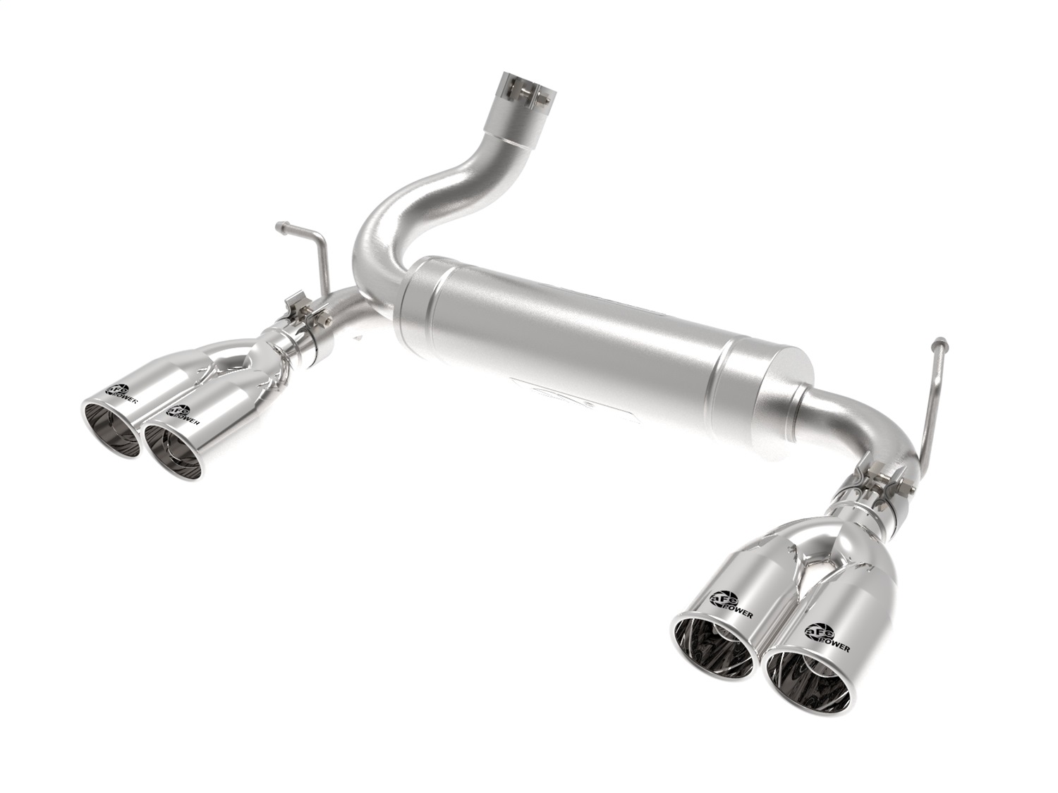 aFe  2.5in 409 SS Axle-Back Exhaust Fit 07-18 Wrangler (JK) V6-3.6L/3.8L