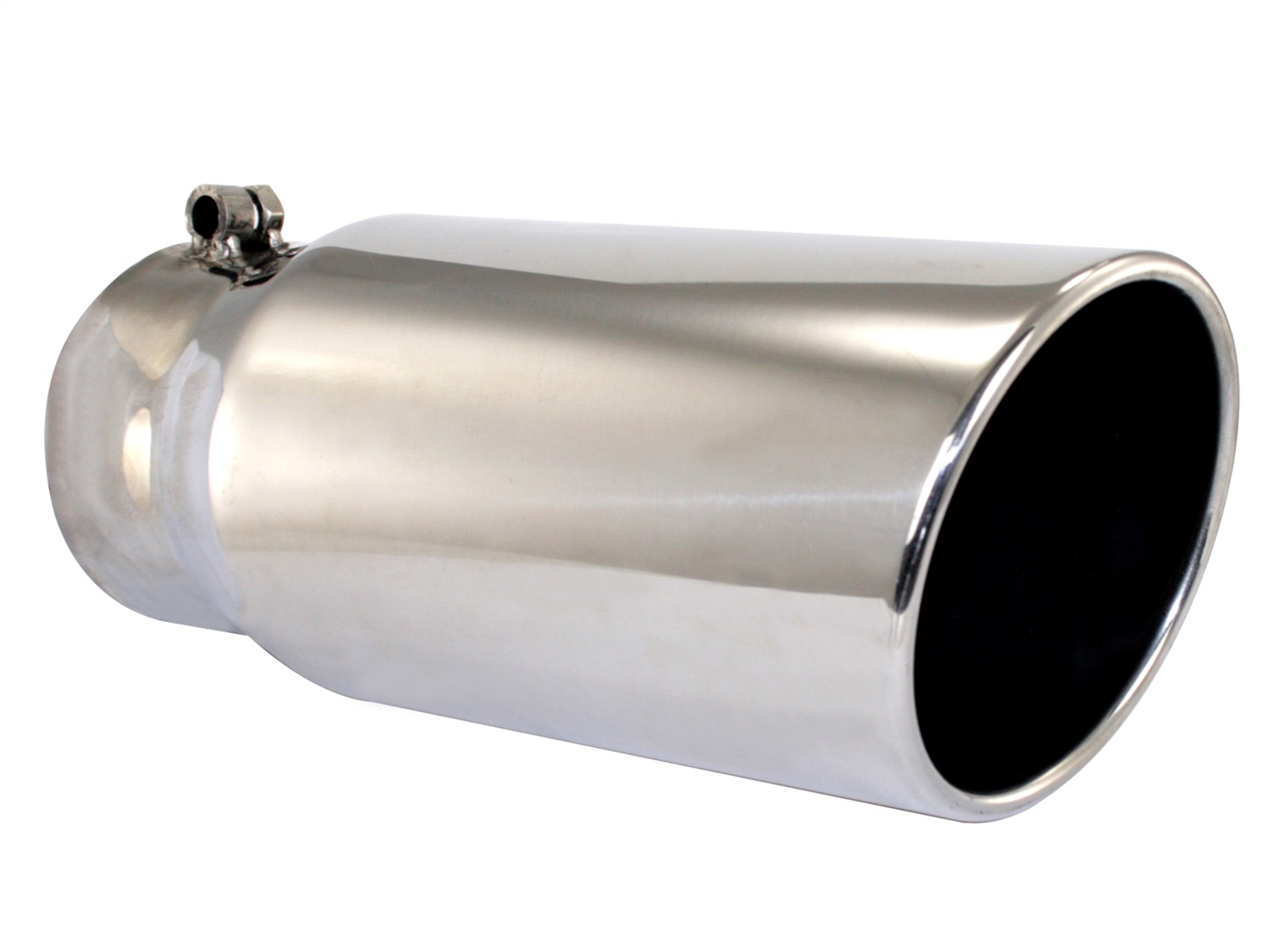 aFe MACH Force XP Polished Stainless Steel Exhaust Tip; 4" In x 5" Out x 12"