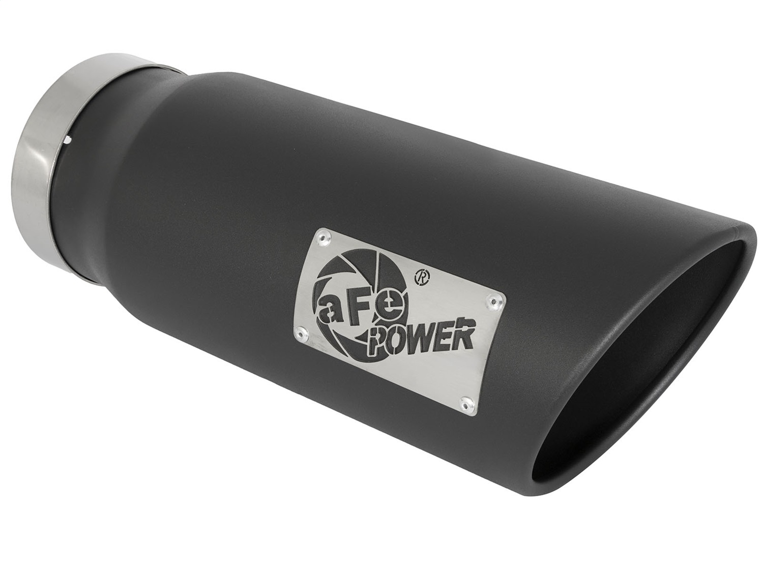 AFE MACH Force-Xp 3in 409 Stainless Steel Exhaust Tip Black 49T50601-B15