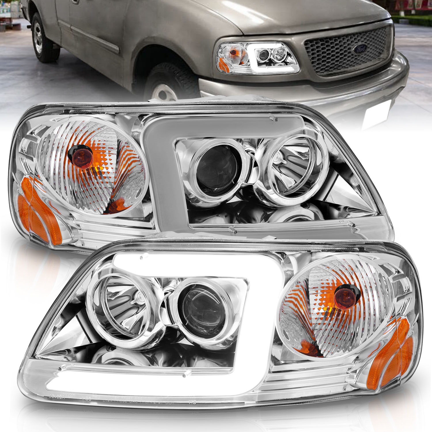 Anzo USA 111504 Projector Headlight Set