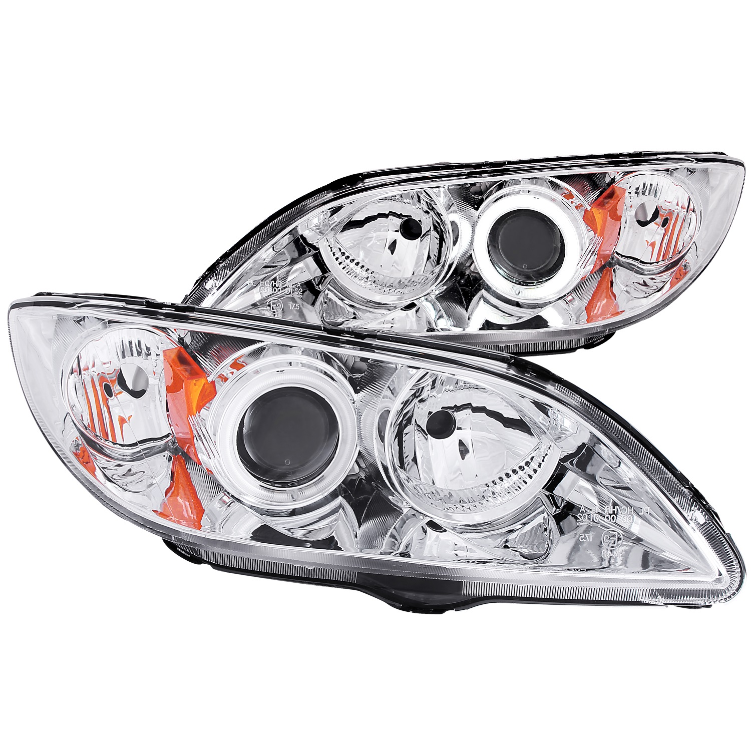 Anzo USA 121211 Projector Headlight Set w/Halo Fits 04-08 3