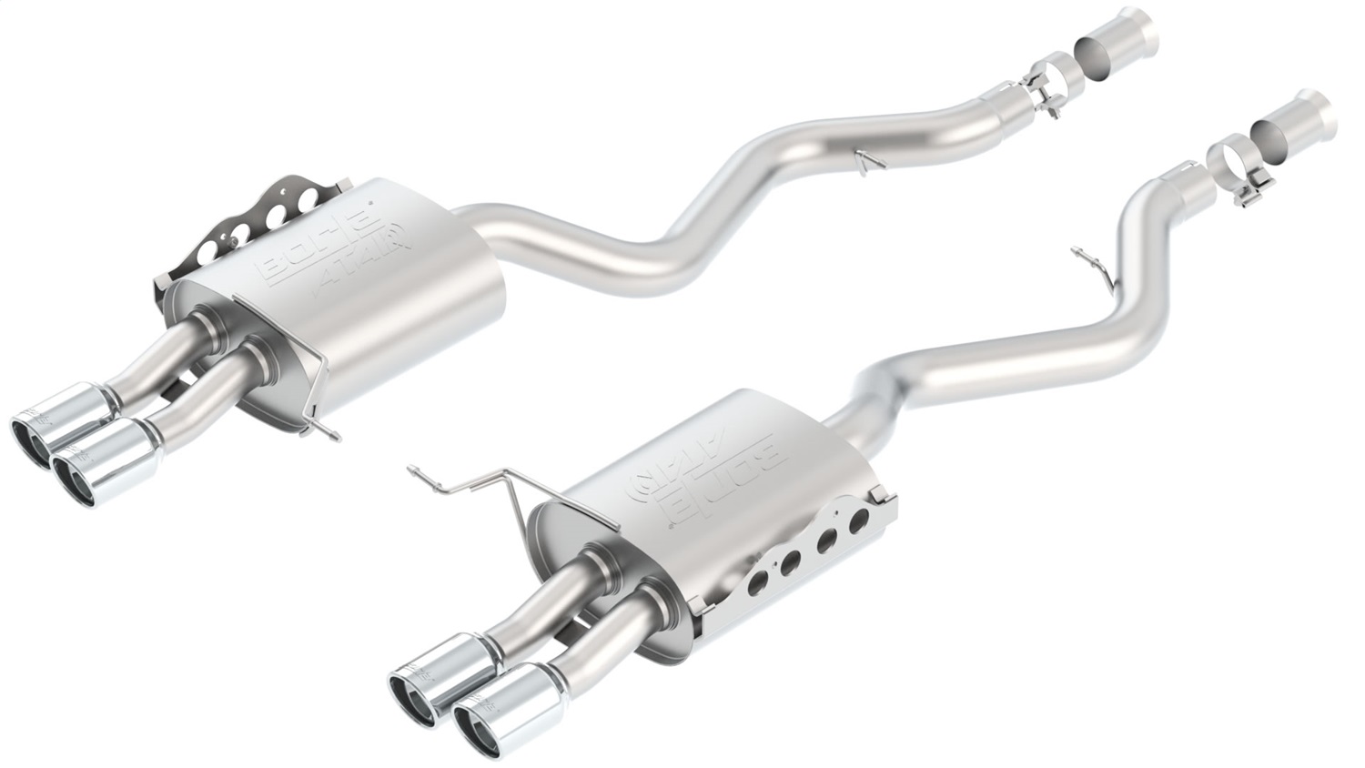 Borla 11802 - ATAK Stainless Steel Dual Rear Section Exhaust System