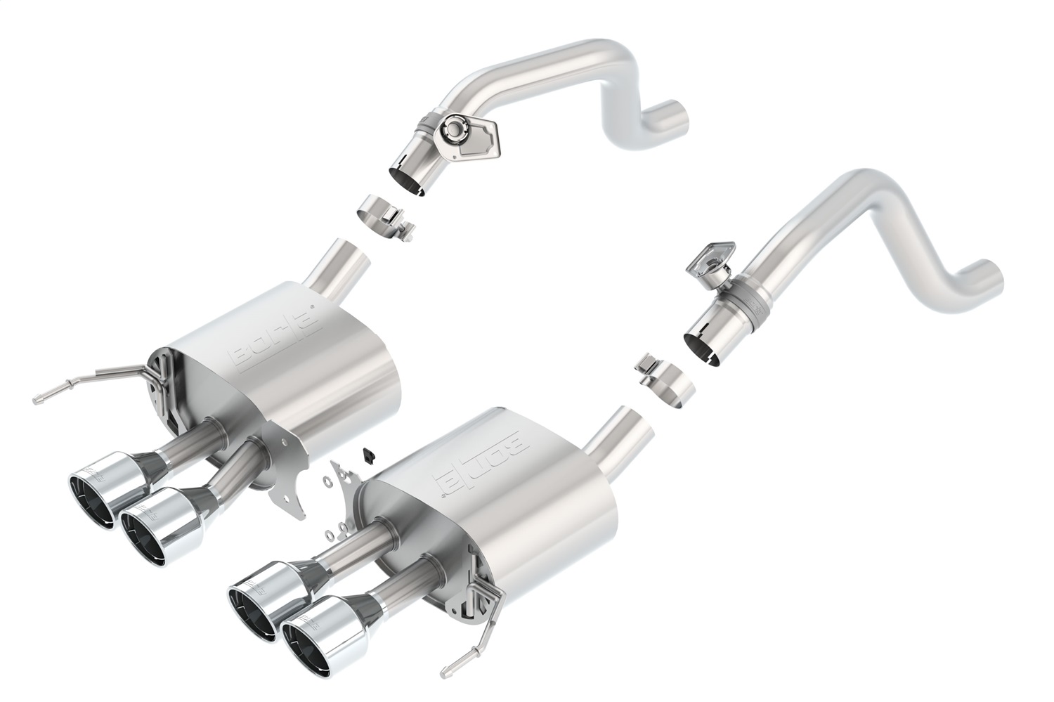 Borla S-TYPE Exhaust for 14-19 Corvette 6.2L V8 ; RWD 2-Door WITHOUT NPP