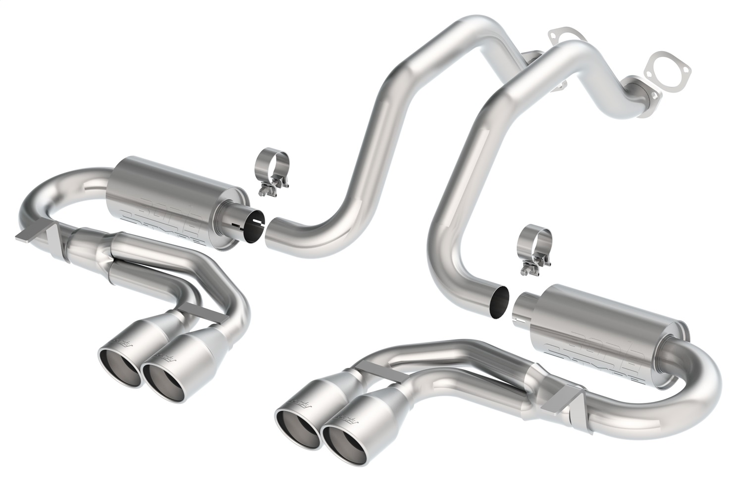 Borla 140038 - S-Type Stainless Steel Dual Cat-Back Exhaust System