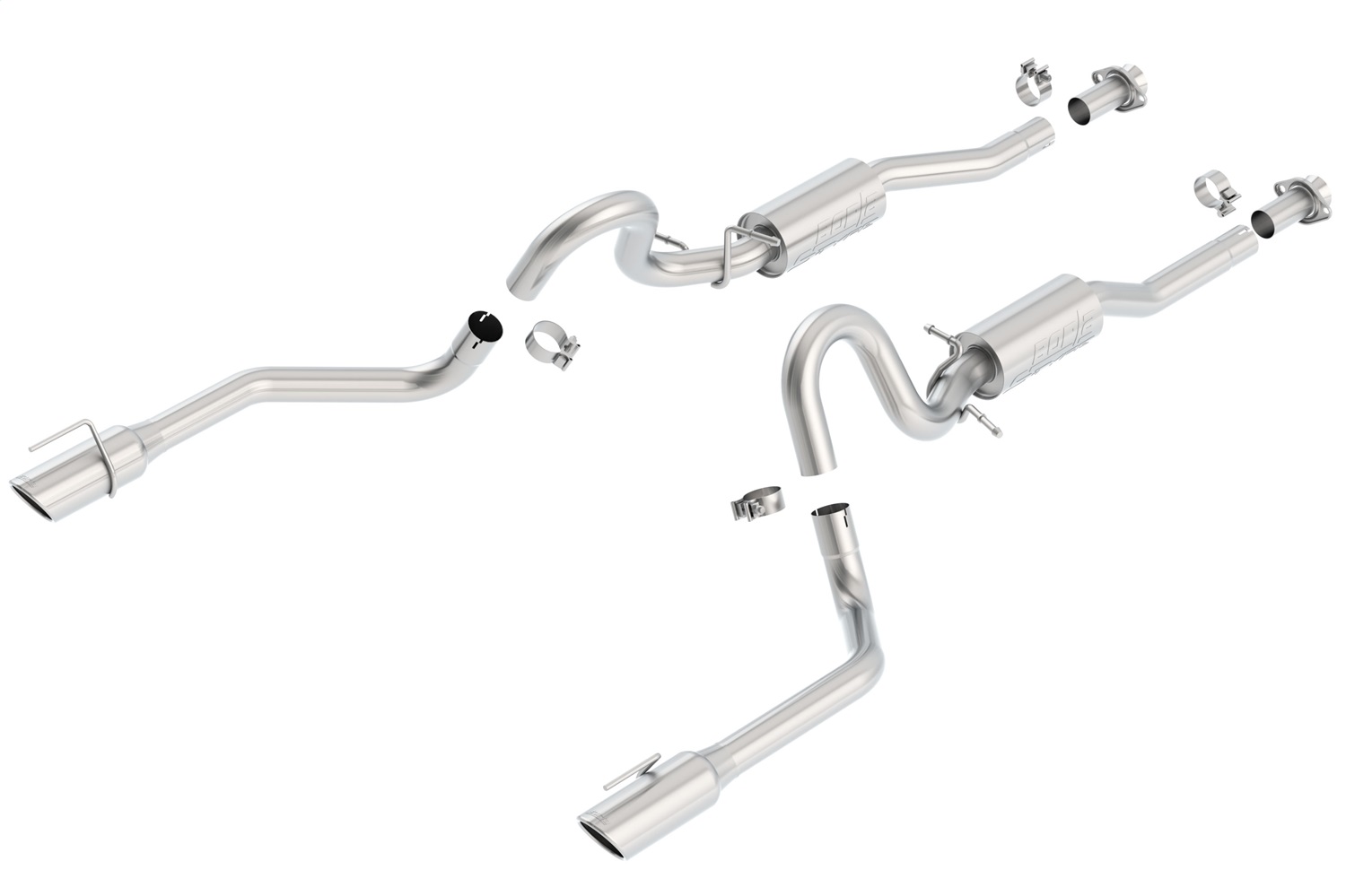 Borla 140067 - S-Type Stainless Steel Dual Cat-Back Exhaust System