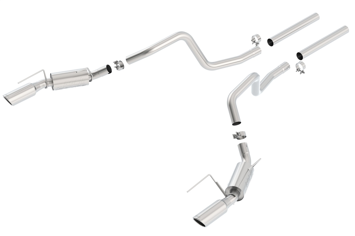 Borla 140135 - S-Type Stainless Steel Dual Cat-Back Exhaust System