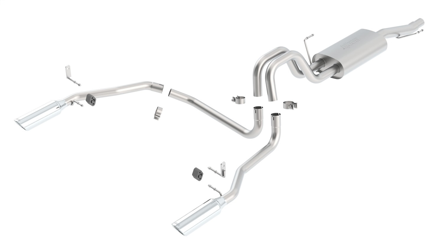 Borla 140137 - Touring Stainless Steel Dual Cat-Back Exhaust System