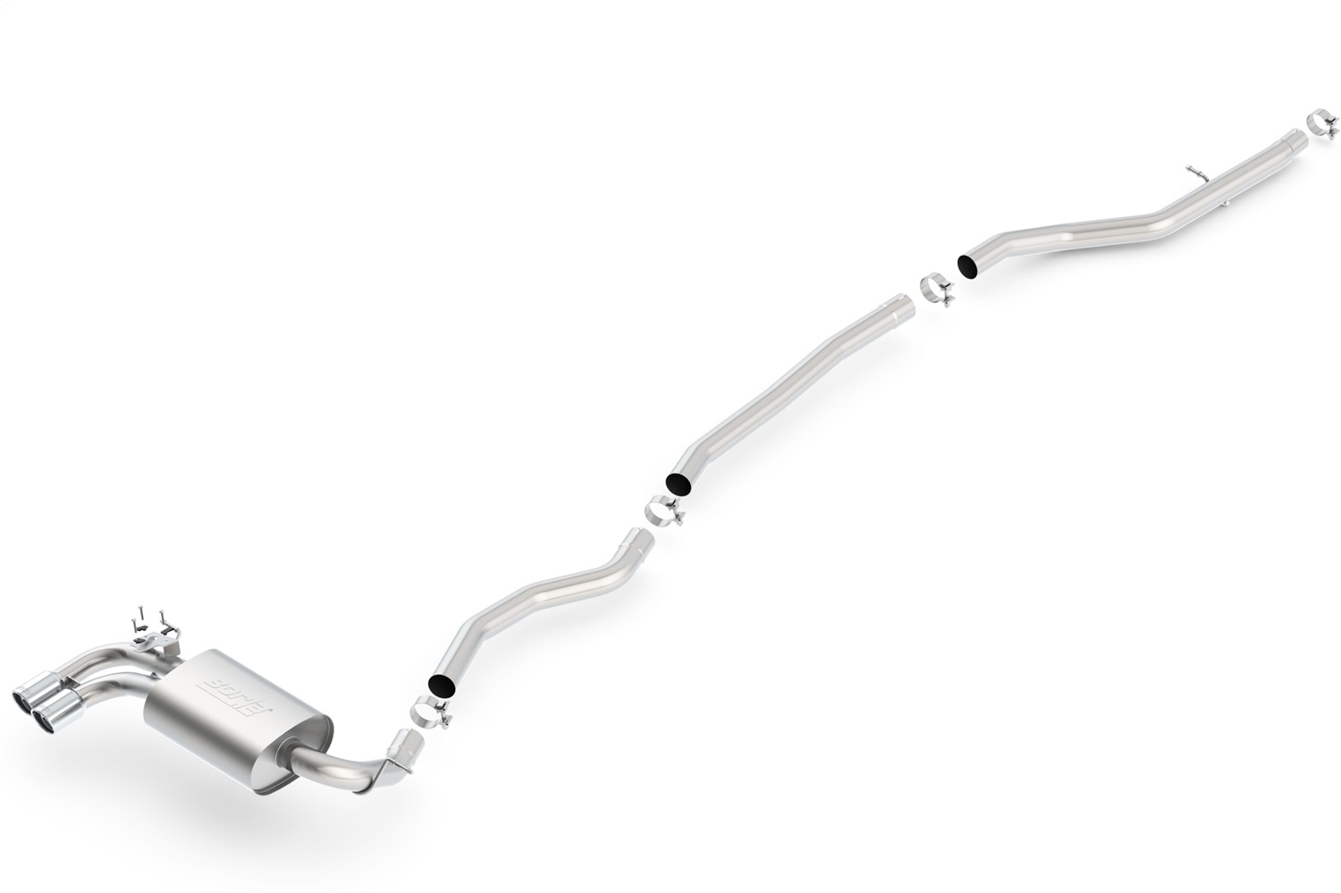 Borla 140509 - S-Type Single Cat-Back Exhaust System (Dual Left Rear Exit)