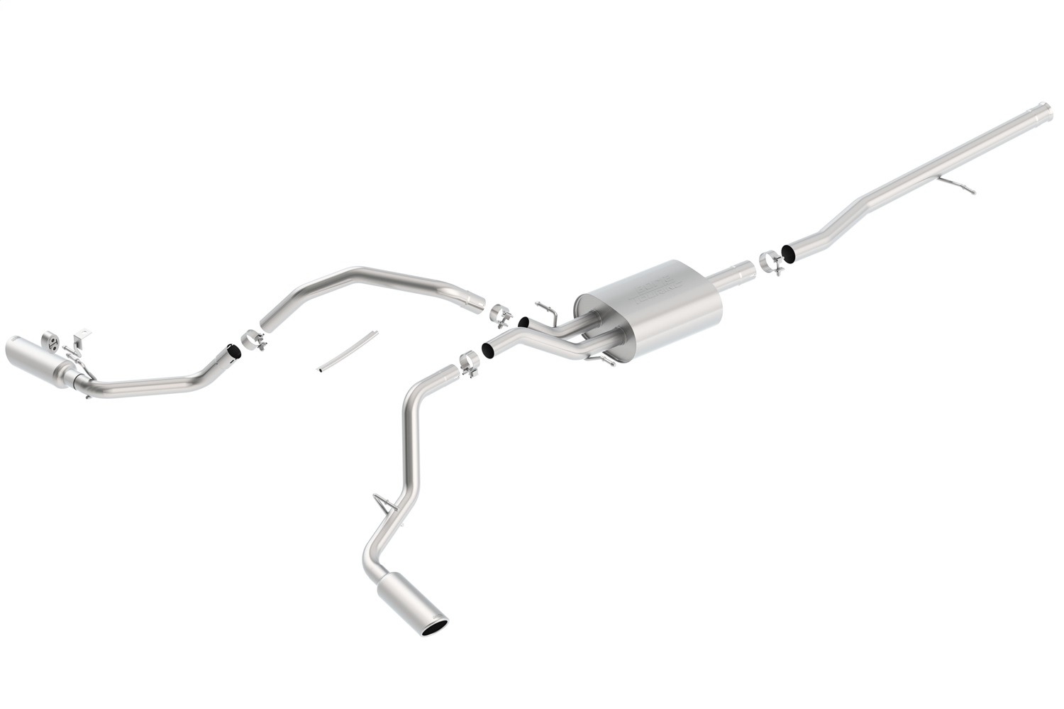 Borla 140544 - Touring Single Cat-Back Exhaust System (Split Side Exit)