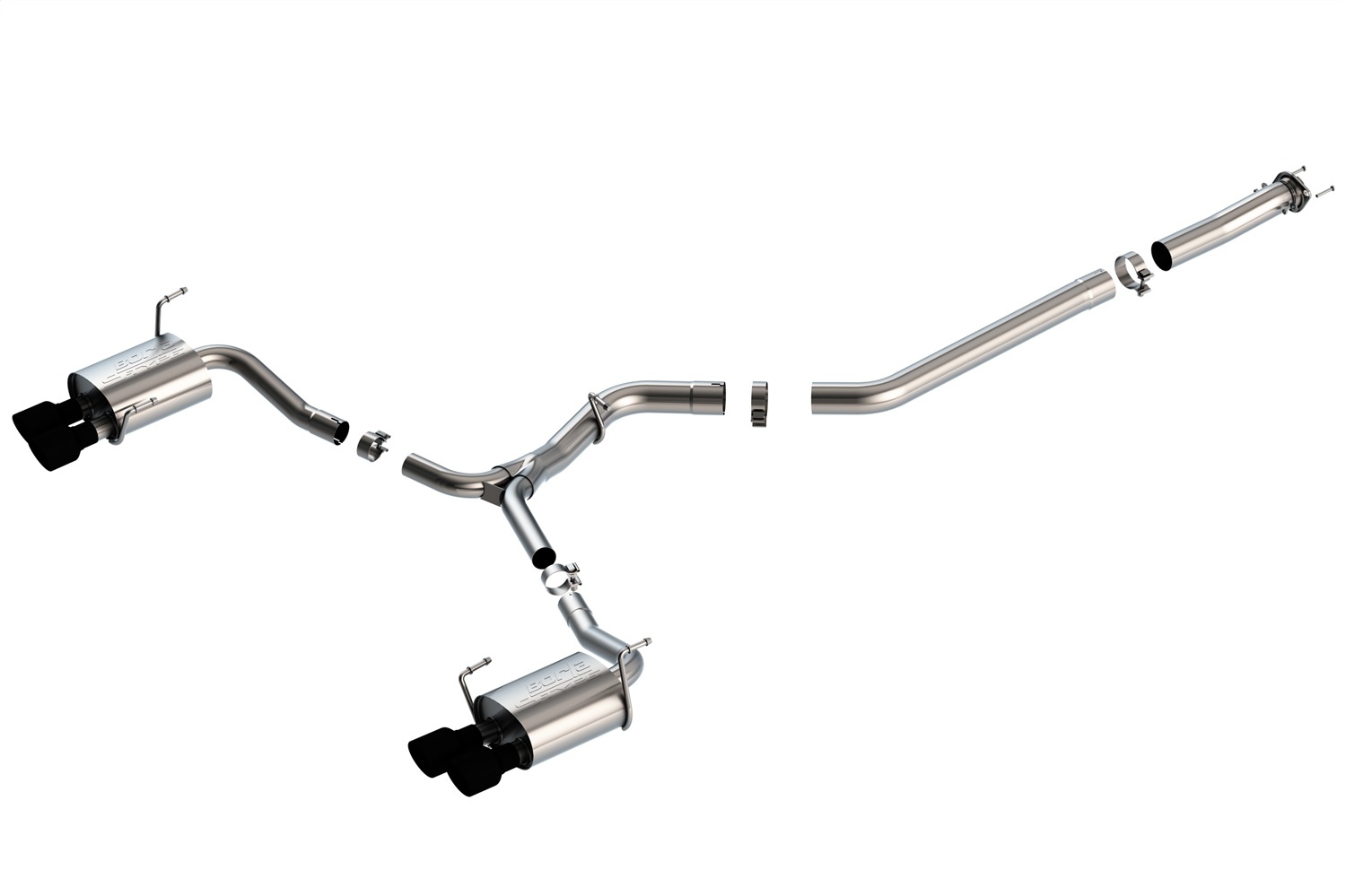 Borla Fit 15-19 WRX/STI 2.5L Turbo 3in S-Type Catback Exhaust - 2.5in