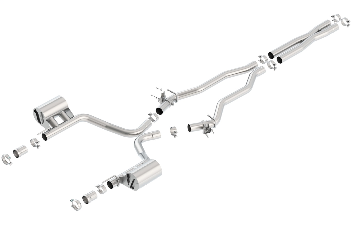 Borla 140672 - ATAK Dual Cat-Back Exhaust System (Single Split Rear Exit)