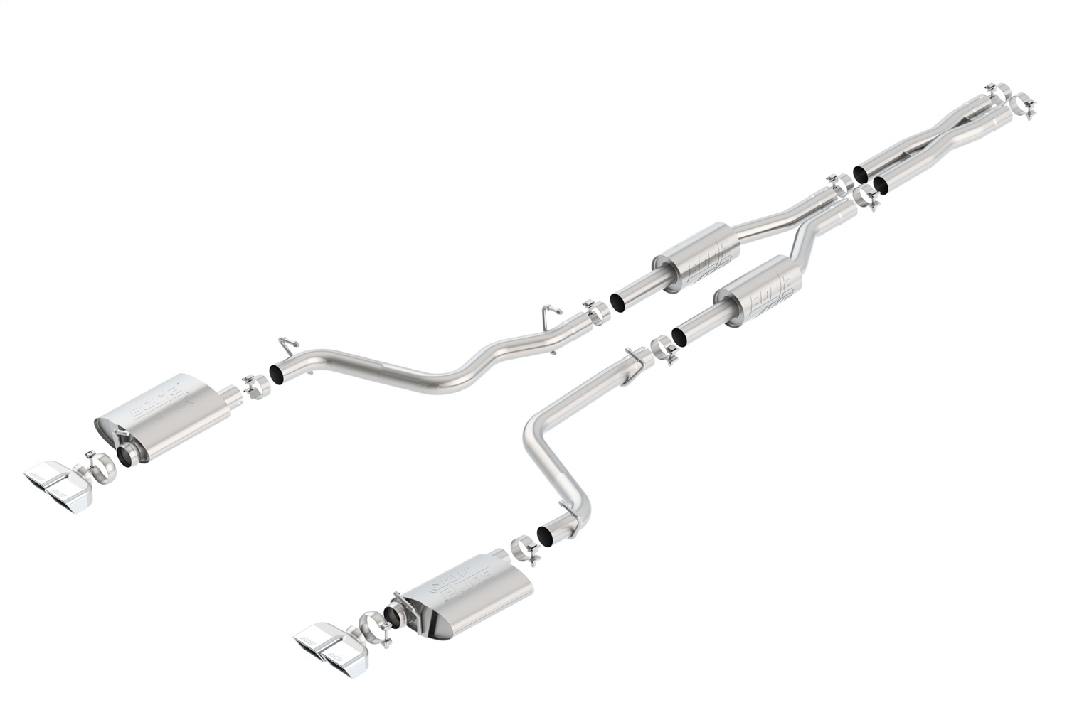 Borla for 09-14 Dodge Challenger R/T 5.7L RWD 2Dr. 2.5in. ATAK CB Exhaust - Dual