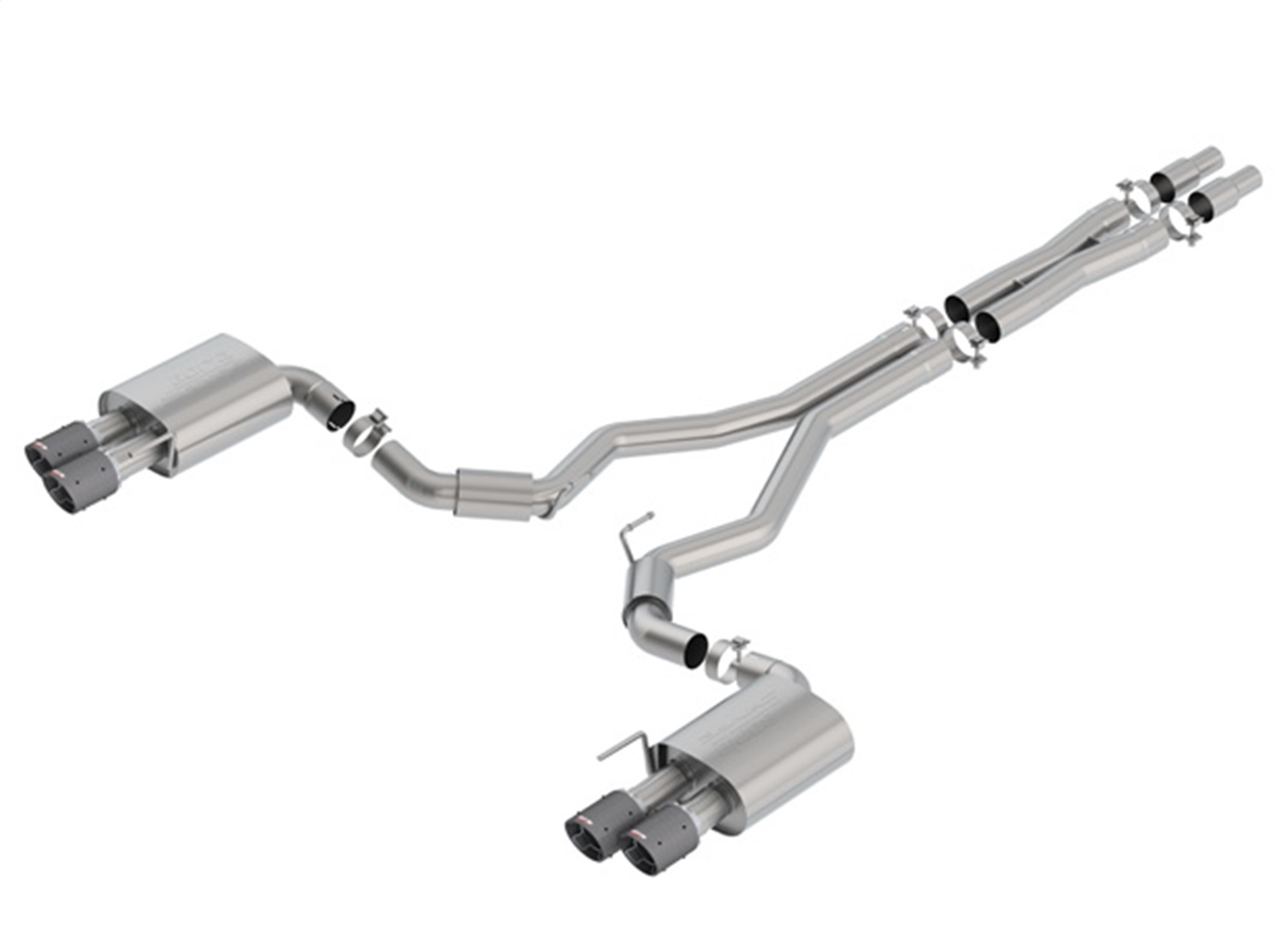 Borla 140745CF S-Type Cat-Back Exhaust System Fits 18-23 Mustang