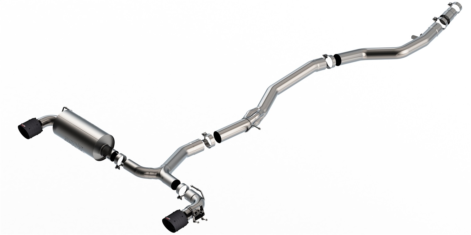 Borla Fit 2020 Supra GR 3.0L I6 3in ATAK Catback Exhaust - Carbon Fiber Tips