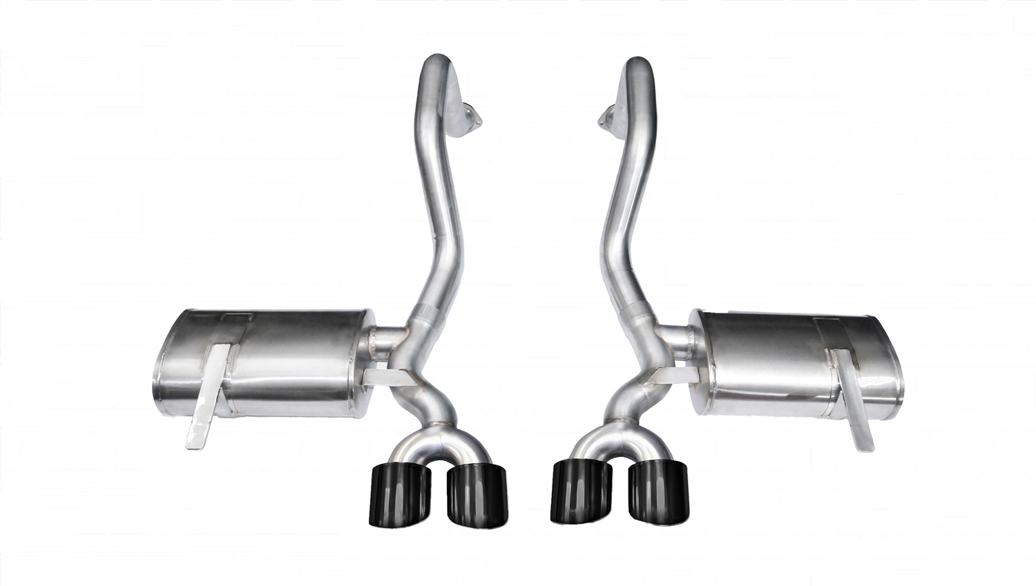 Corsa for 97-04 Chevrolet Corvette C5 Z06 5.7L V8 Black Xtreme Axle-Back Exhaust