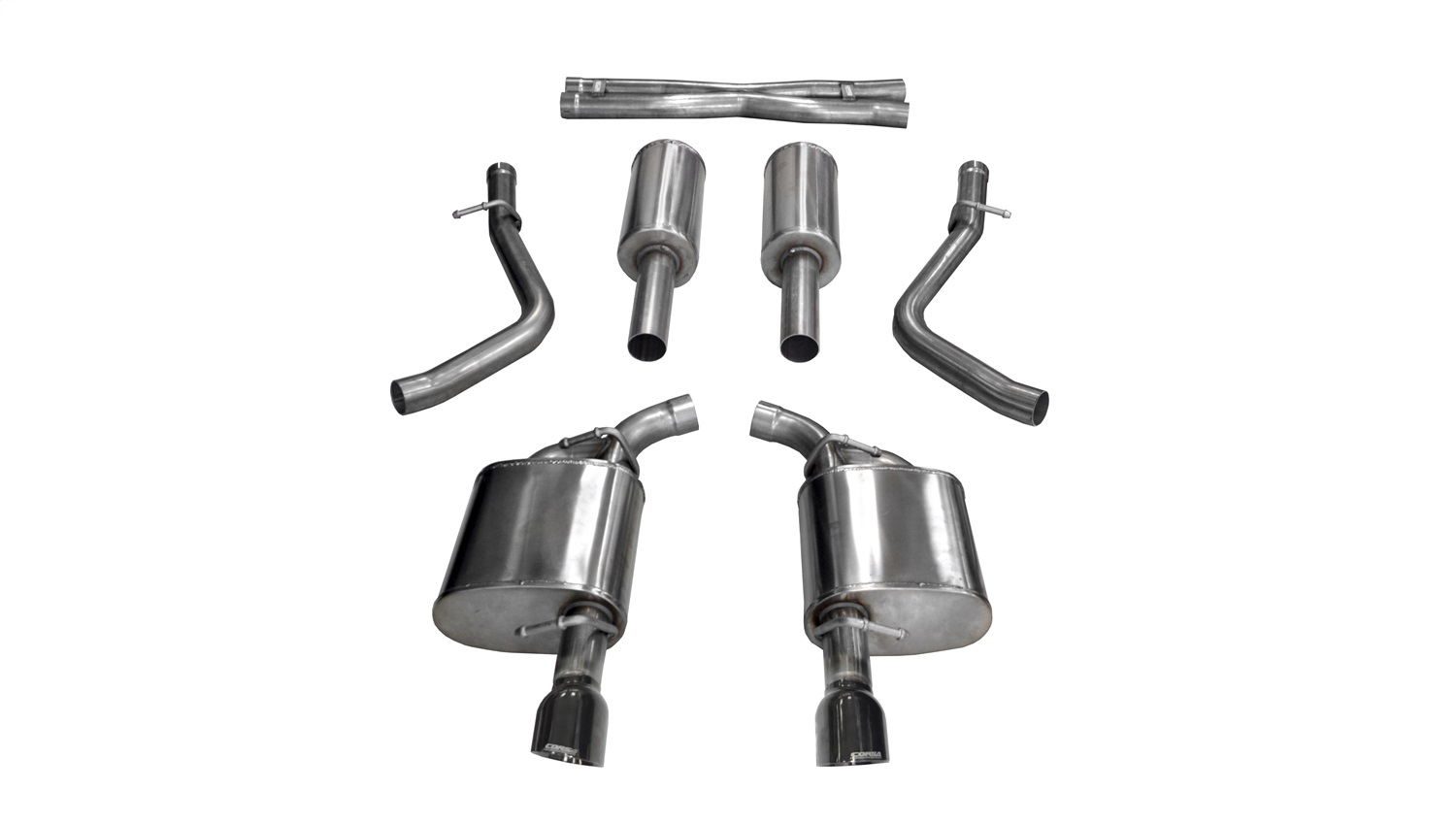 Corsa Fits 2017-2019 Charger,  300, 5.7L V8, 2.75" Exhaust System w/ 4.5" Tips