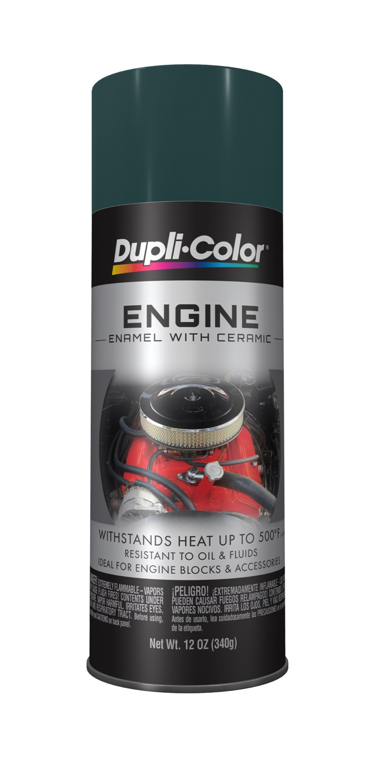 Dupli-Color De1644 Ceramic Racing Hunter Green Engine Paint - 12 oz